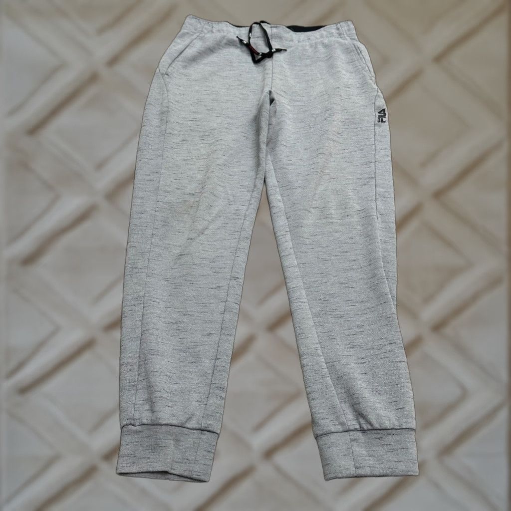 Fila FILA Sport Sweatpants Mens Large Gray Drawstring Tapered Active 32x28.5 Men's Pant Regular Fit Size US 33 - 1 Thumbnail