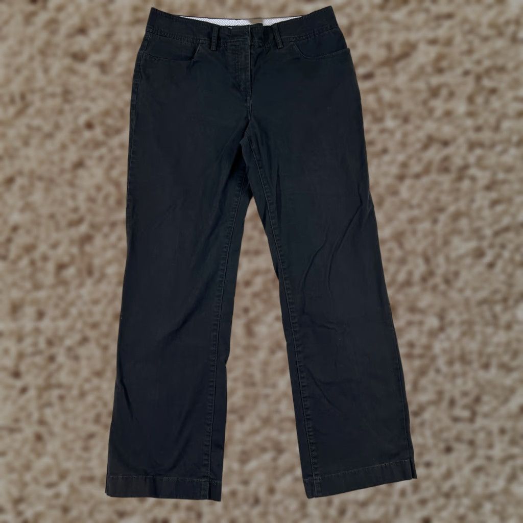 Tommy Hilfiger Tommy Hilfiger Jeans Womens 10 Black Denim Straight Leg Stretch Cotton Pants Regular Adult Womens Black Denim Jeans 10 Tommy Hilfiger Size 32" / US 10 / IT 46 - 1 Thumbnail