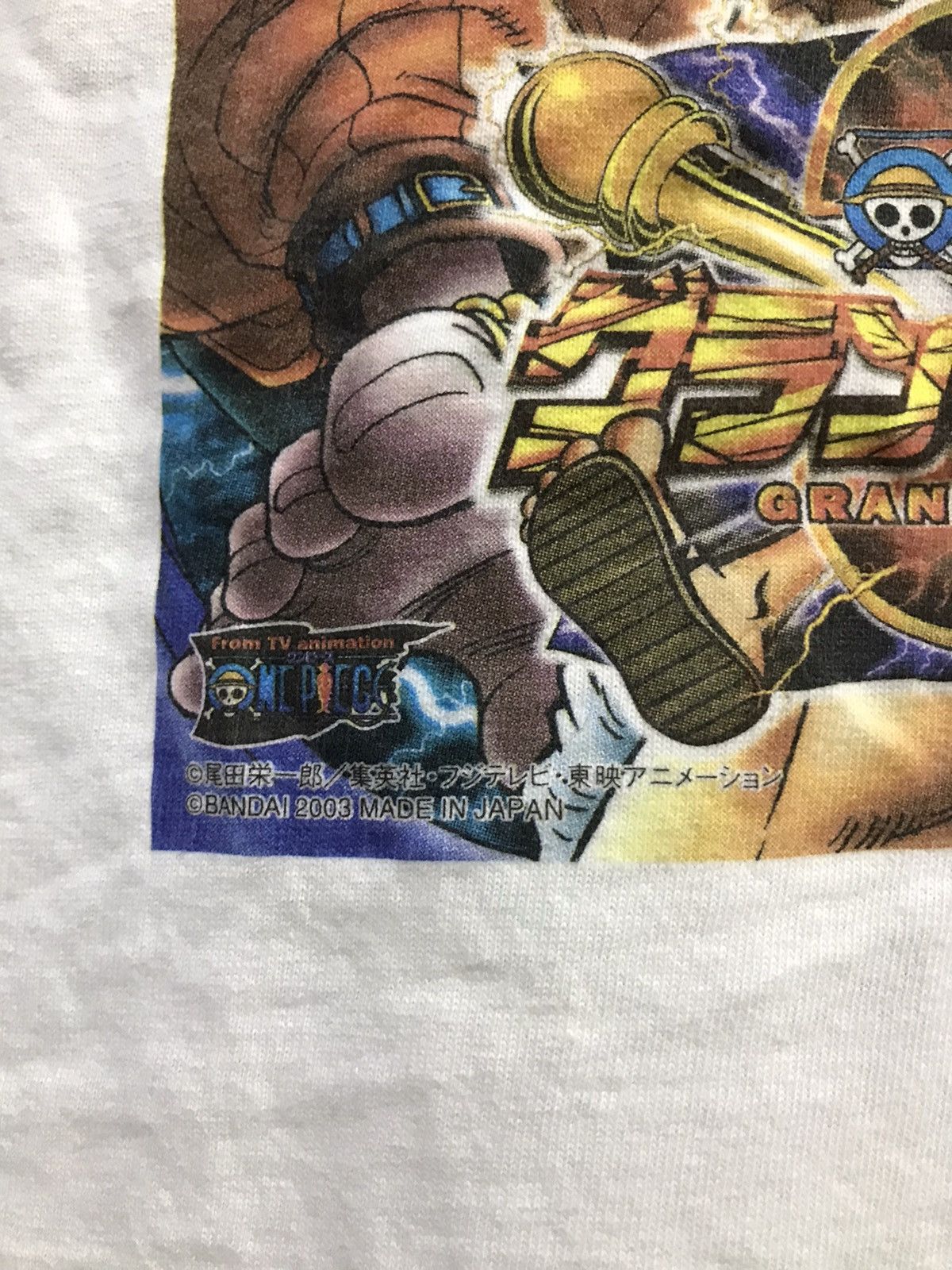 Anvil × Japanese Brand × Vintage Vintage Y2K One Piece Skypiea Arc Tee Shirt Size US S / EU 44-46 / 1 - 3 Thumbnail