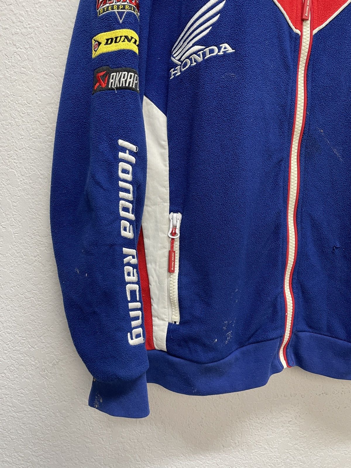Honda Vintage Y2K Honda Official Racing Teddy Fleece Jacket Size US L / EU 52-54 / 3 - 4 Thumbnail