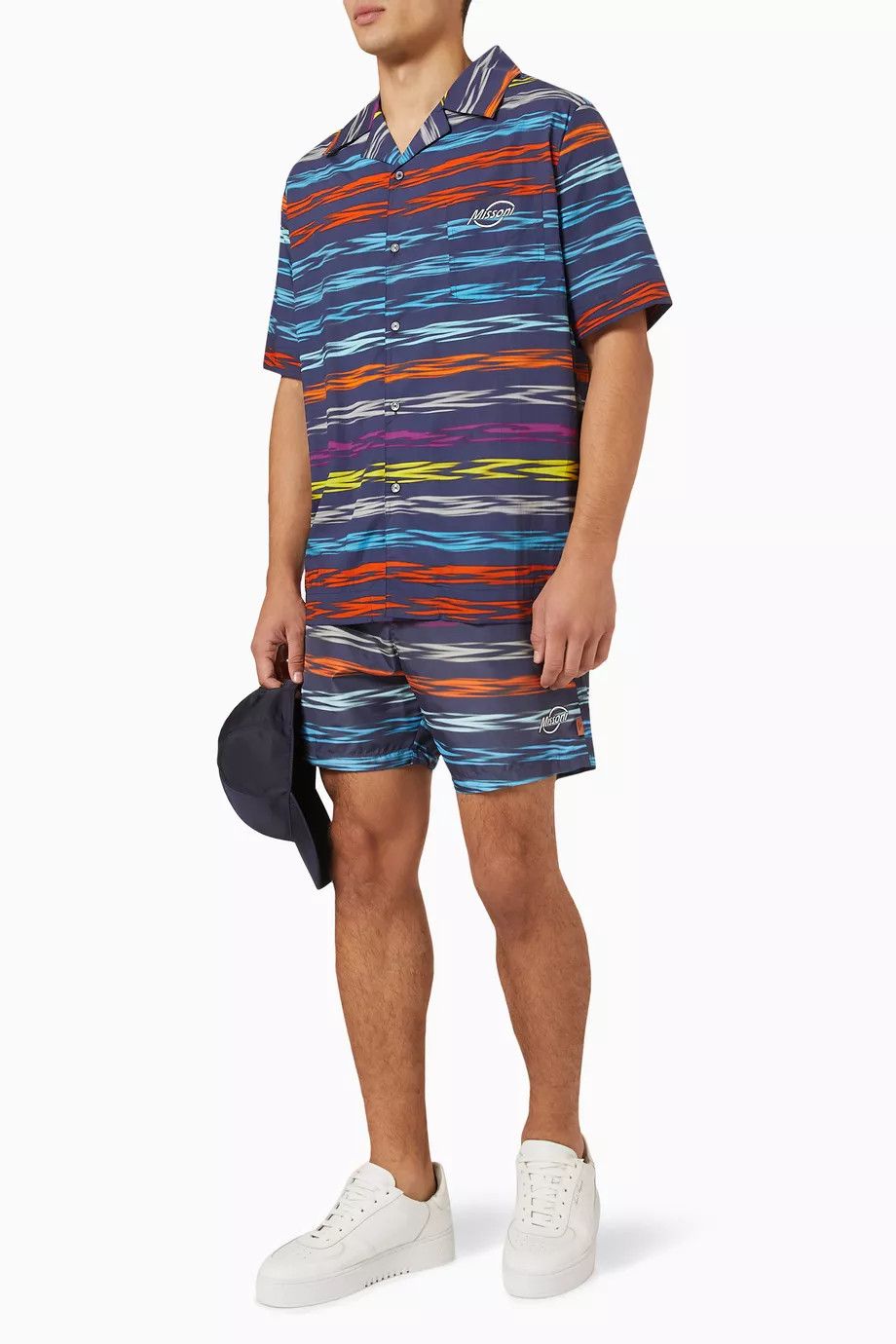 Missoni o1y0225 Logo Patterned Shirt in Multicolor Size US XS / EU 42 / 0 - 2 Thumbnail