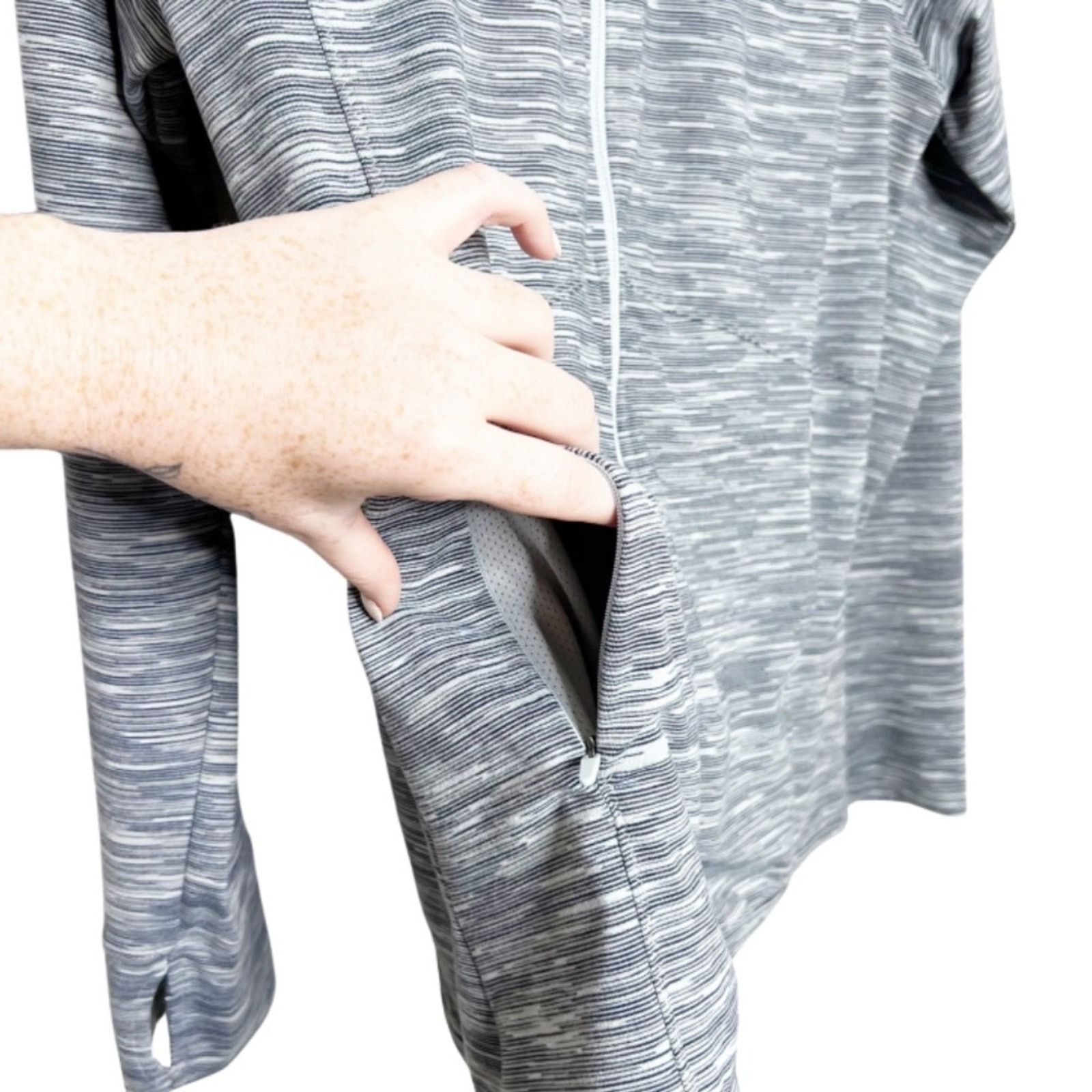 Champion Champion Women's Heather Grey Full Zip Athletic Jacket Size XL / US 12-14 / IT 48-50 - 7 Thumbnail
