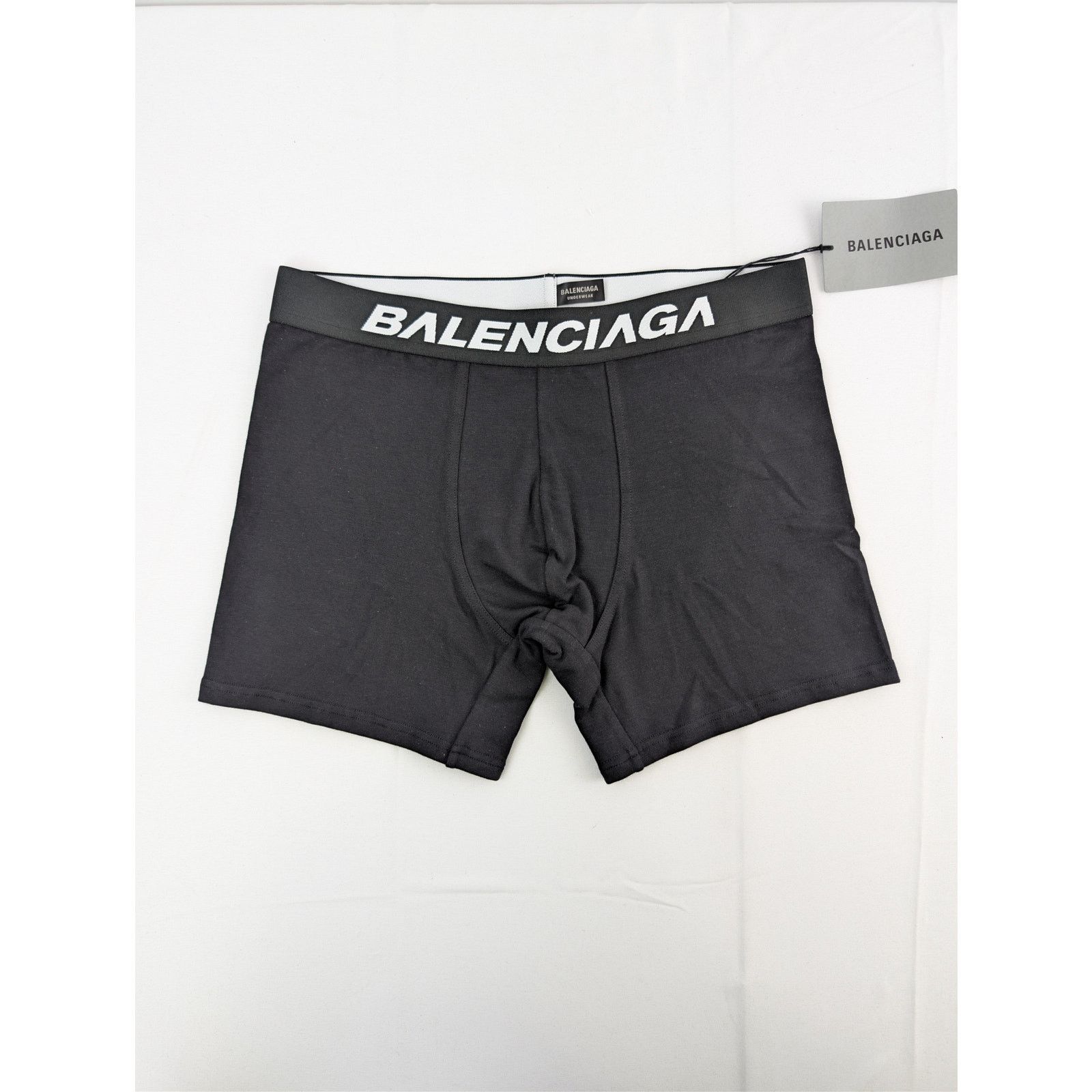 Balenciaga o1rshd1 Size: S / Underwear Racer Boxer Brief Short in Black Size US 30 / EU 46 - 2 Thumbnail