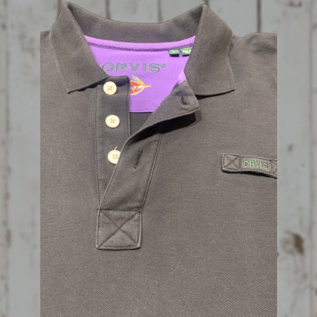Orvis Orvis Fly Fishing Polo Shirt Black Short Sleeve Adult Large Logo Casual Mens Size US L / EU 52-54 / 3 - 1 Thumbnail