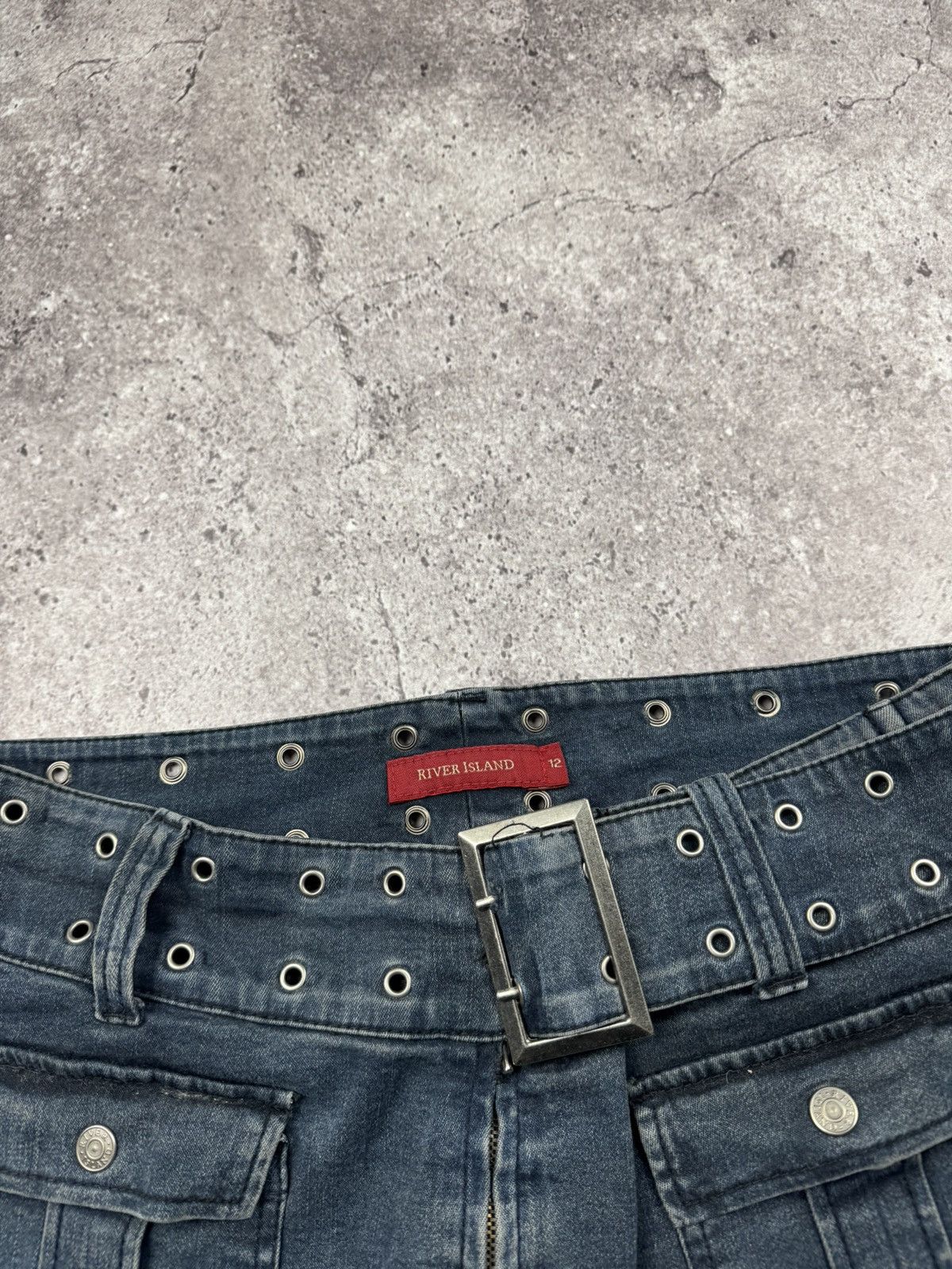 Japanese Brand CRAZY If Six Was Nine Style Y2K Flared Waisted Jeans Archive Size 30" / US 8 / IT 44 - 5 Thumbnail