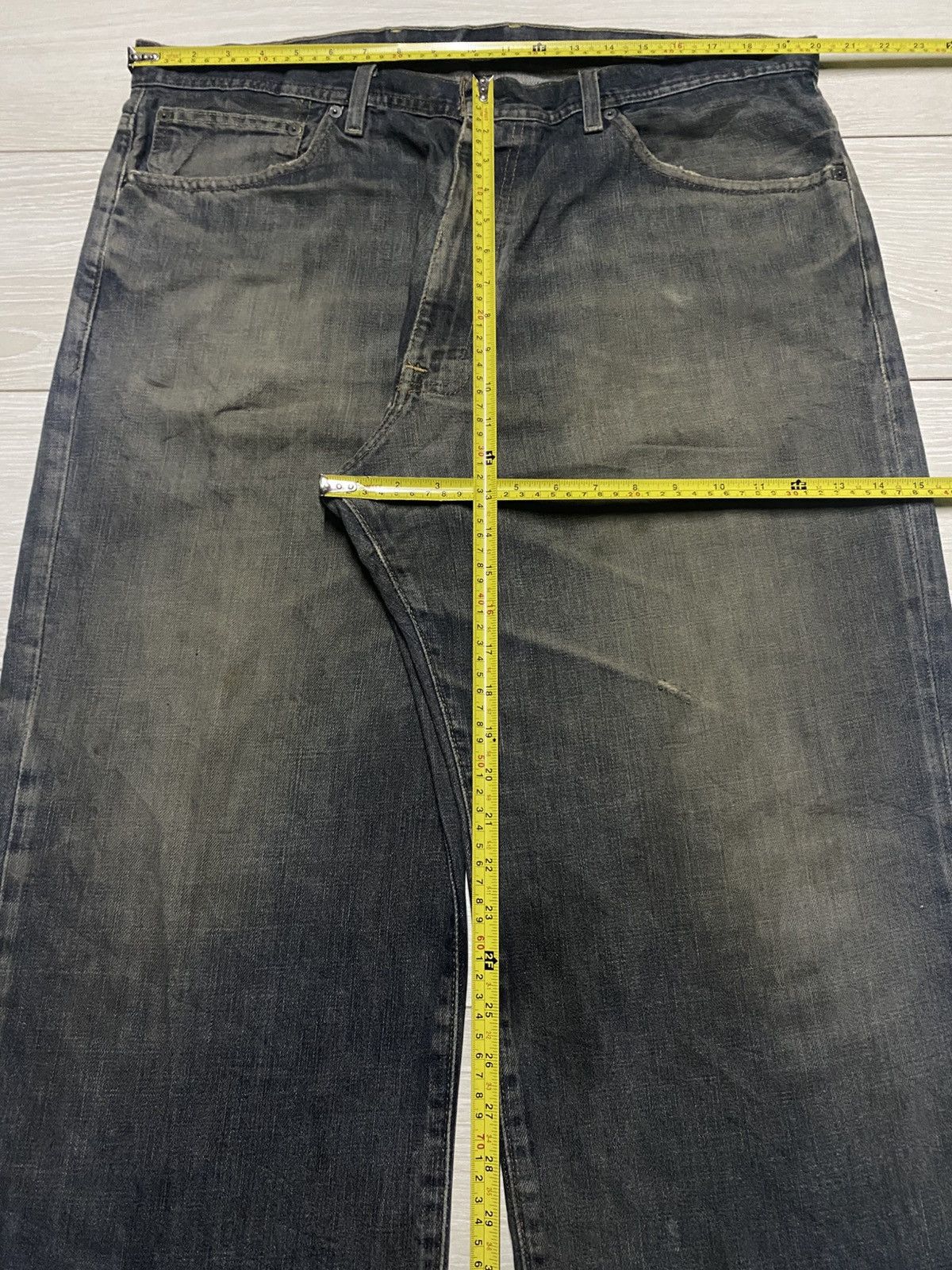 Polo Ralph Lauren W40 Polo Ralph Laurent Mud Wash Repair Baggy Jeans Size US 40 / EU 56 - 15 Thumbnail