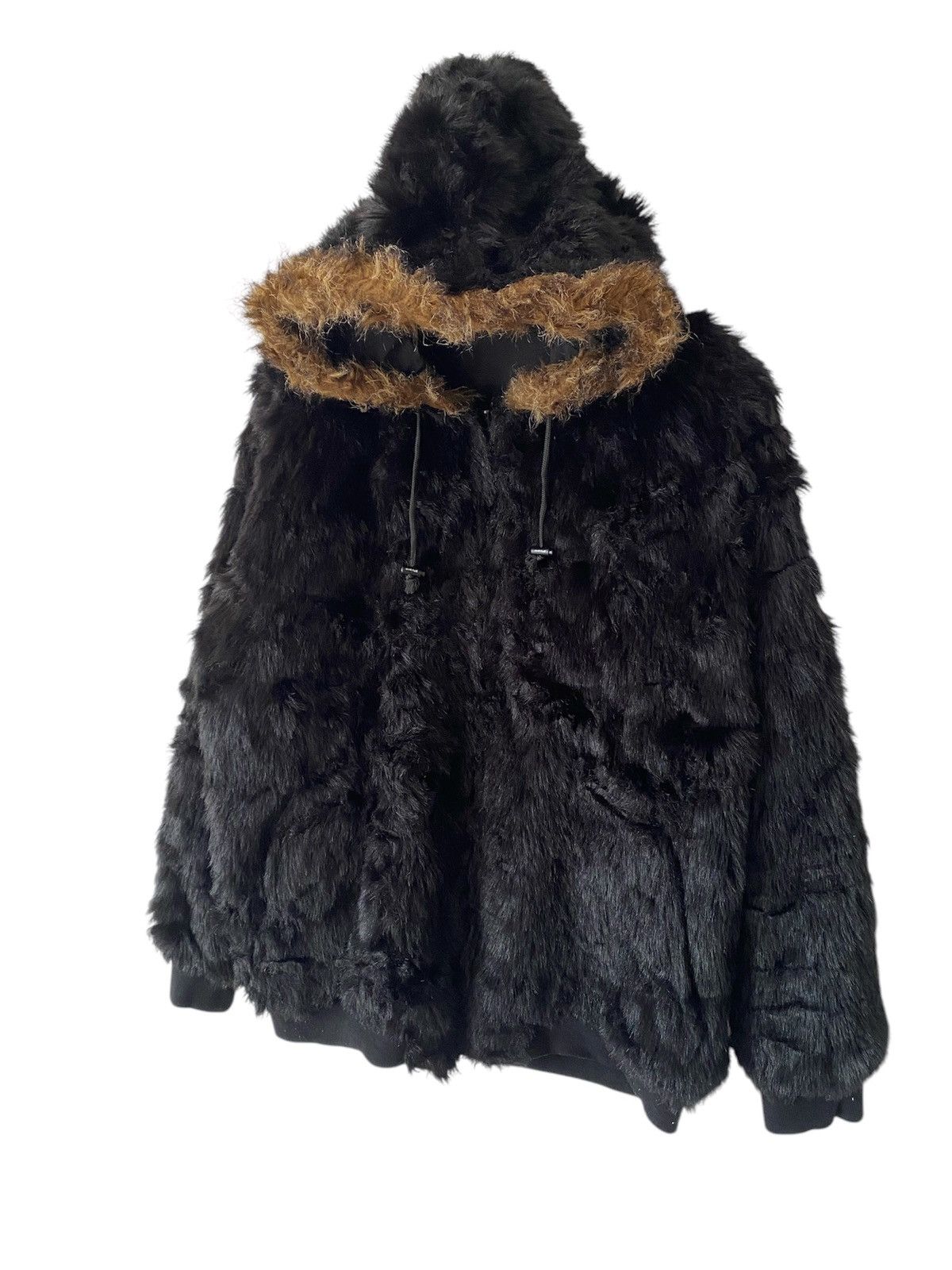Japanese Brand Vintage 90s Piko Hawaii Fur Zipper Hooded Reversible Jacket Size US L / EU 52-54 / 3 - 8 Thumbnail