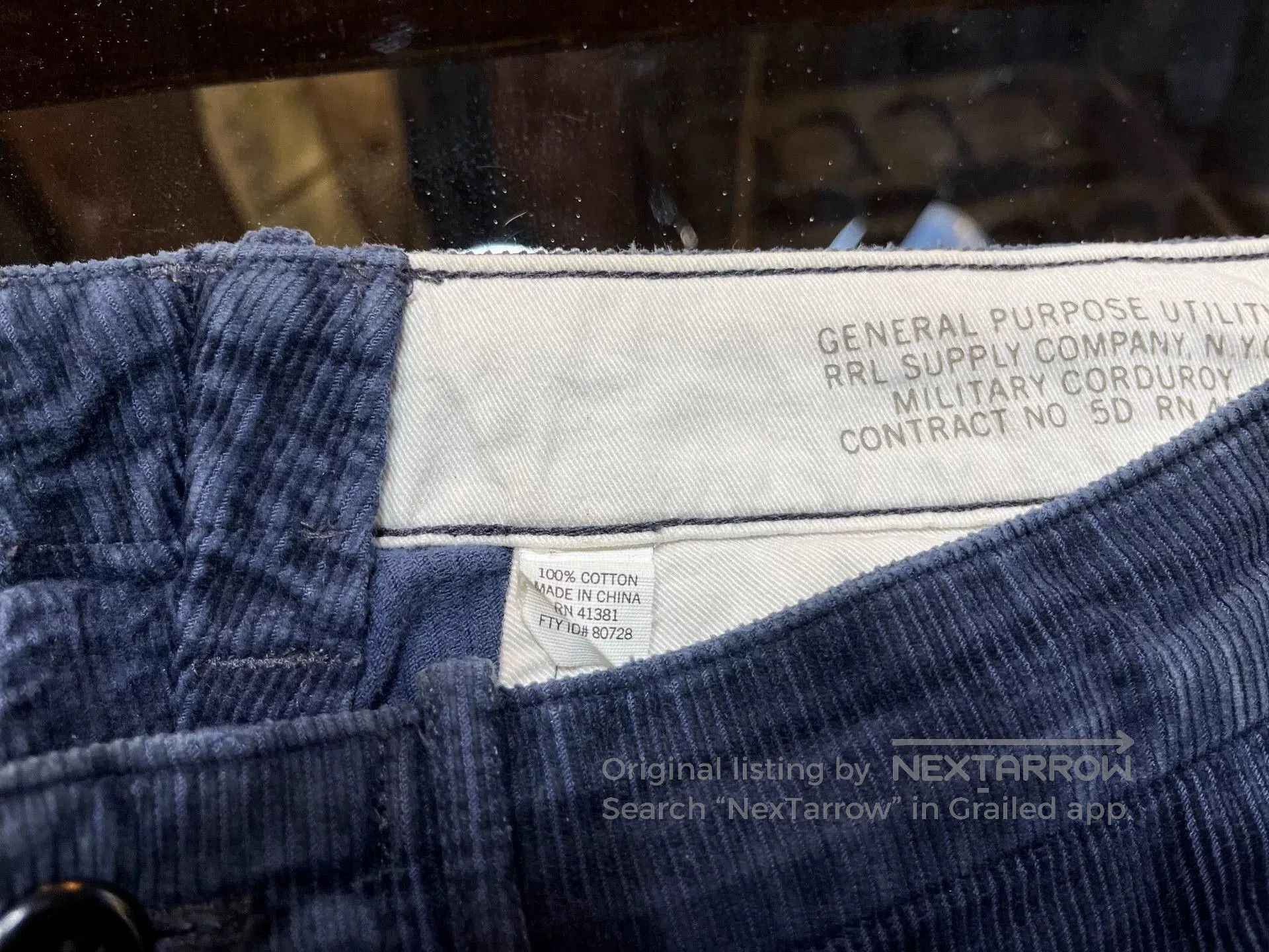 RRL Ralph Lauren RRL Vintage Blue Dyed Corduroy Pants. Size US 29 - 4 Thumbnail