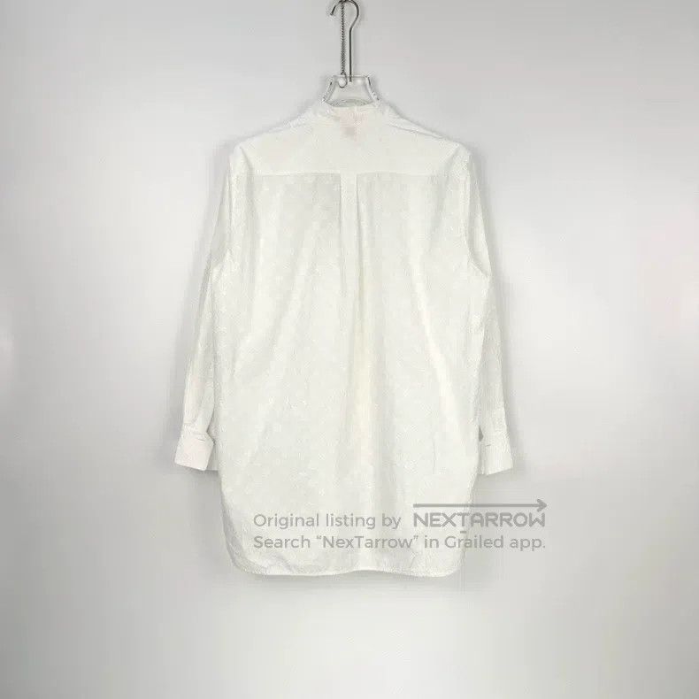 Louis Vuitton Louis Vuitton White dark stripe shirt with full logo shirt Size US XXS / EU 40 - 4 Thumbnail