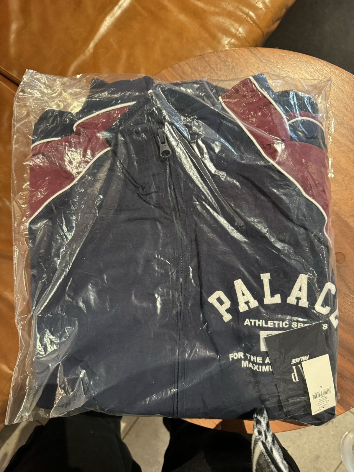 image of Gap Nylon Track Top Large Navy/red, Men's