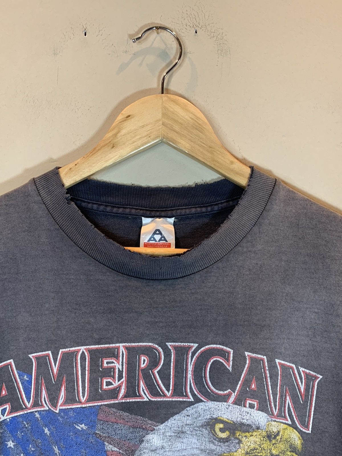 Vintage *RARE* Vintage 90s American Classic Smoked Faded Biker Shirt Size US XL / EU 56 / 4 - 6 Thumbnail