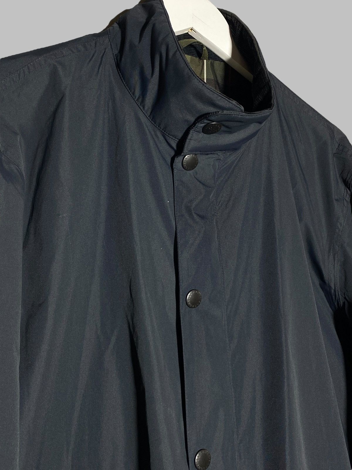 Barbour 🔥 BARBOUR INTL NAVY WINDBREAKER JACKET MOTO BRITISH ICON Size US XXL / EU 58 / 5 - 4 Thumbnail