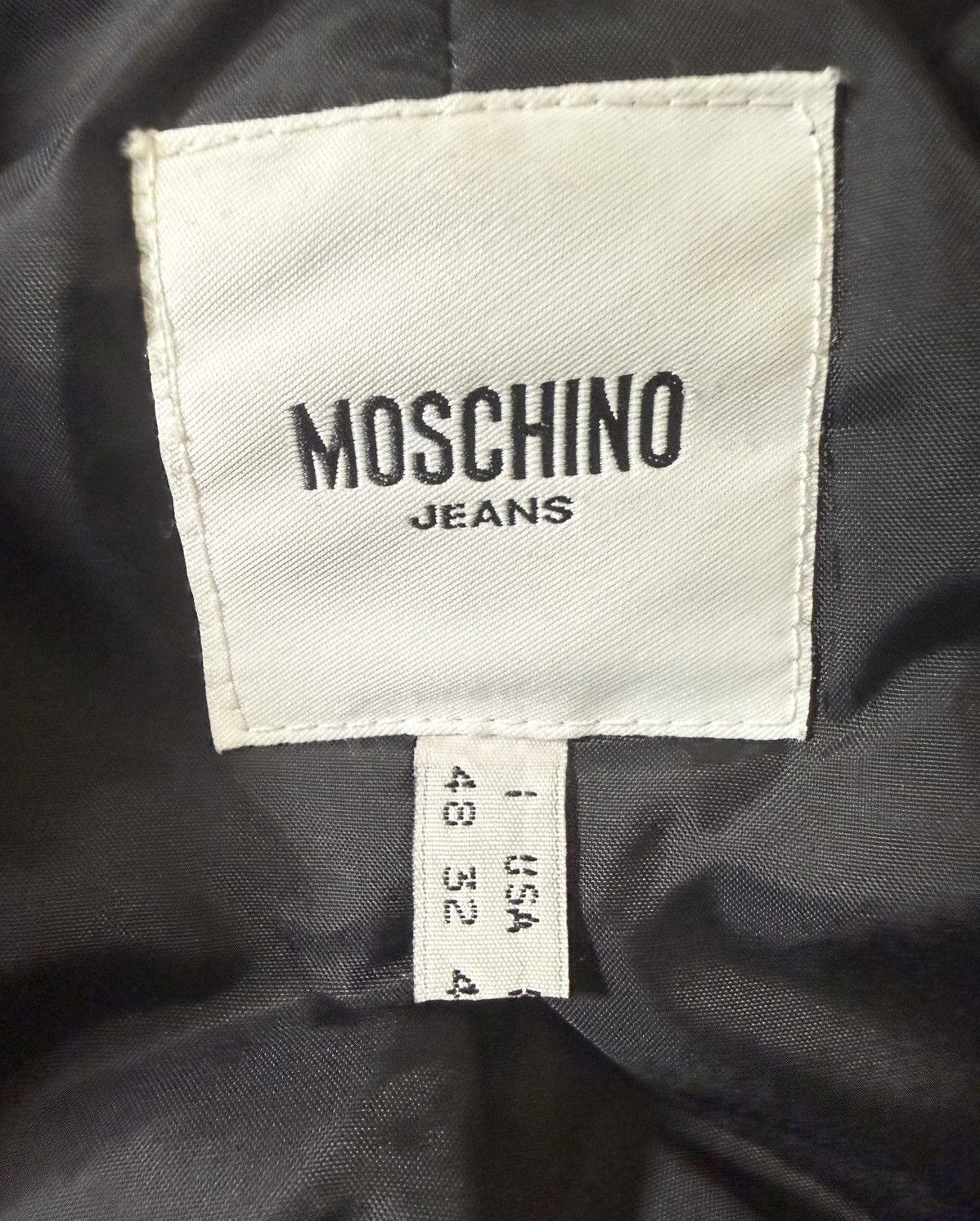 Moschino Moschino Jeans Uomo Back Logo Padded Jacket Size 48 Y2K Size US M / EU 48-50 / 2 - 4 Thumbnail