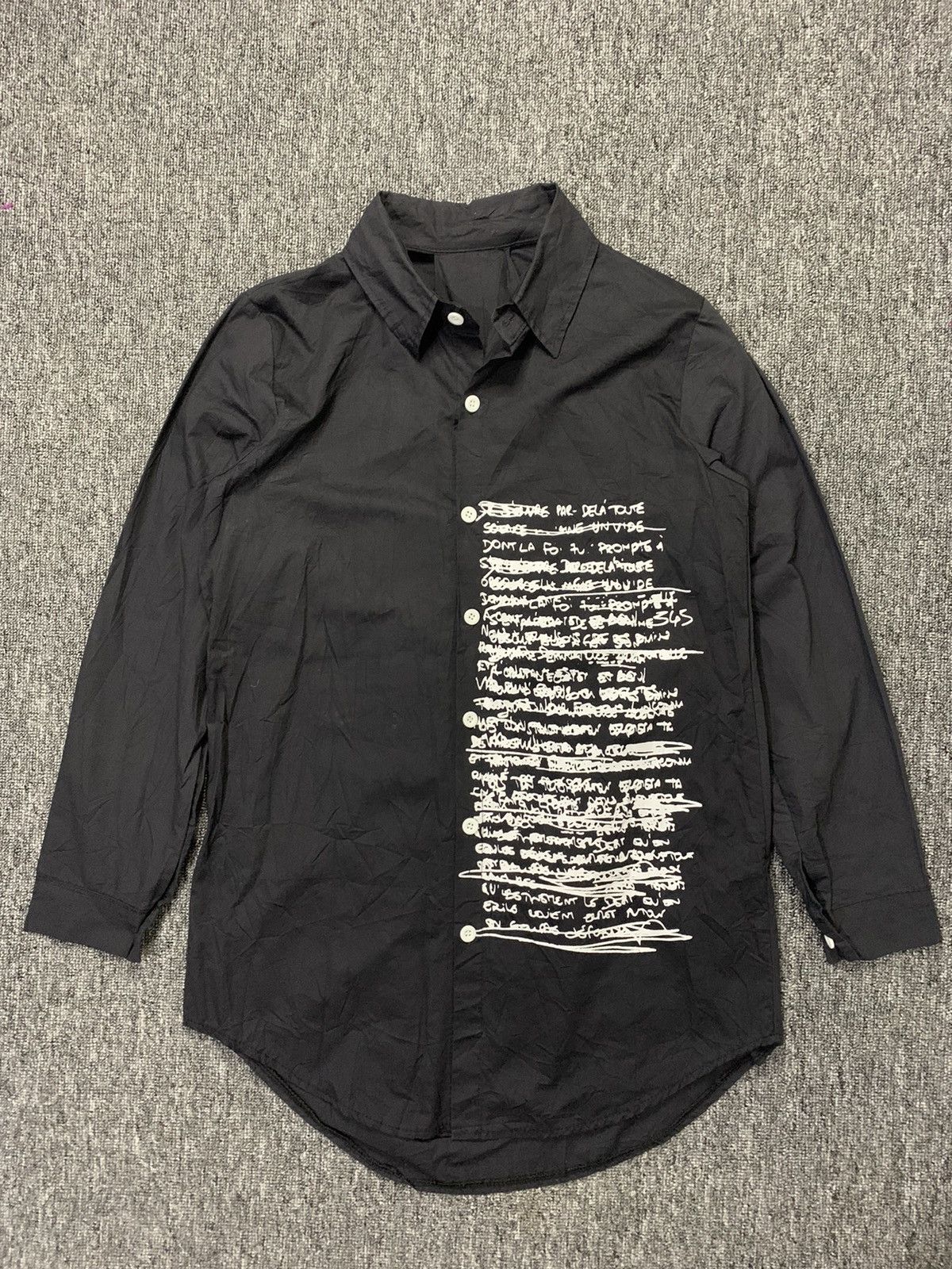 14th Addiction Chou Chou Japanese Poem Black Shirt IsseyStyle Size US M / EU 48-50 / 2 - 4 Thumbnail