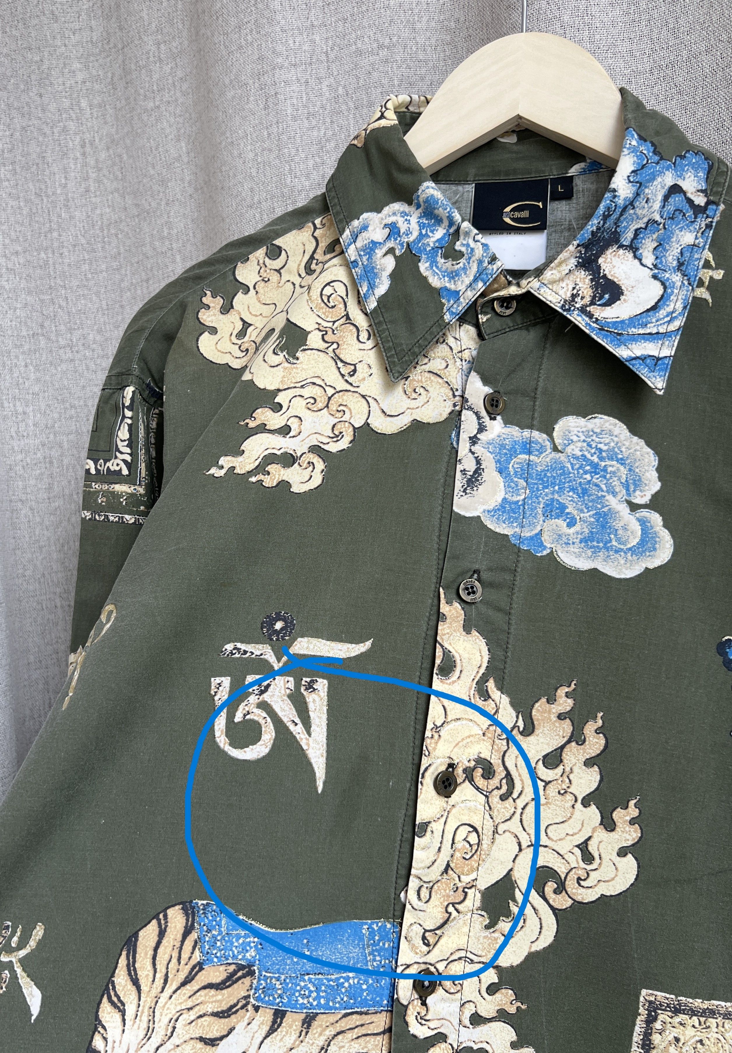 Just Cavalli Vintage Just Cavalli Allover Printed Button Up Shirt Tiger Size US L / EU 52-54 / 3 - 17 Thumbnail
