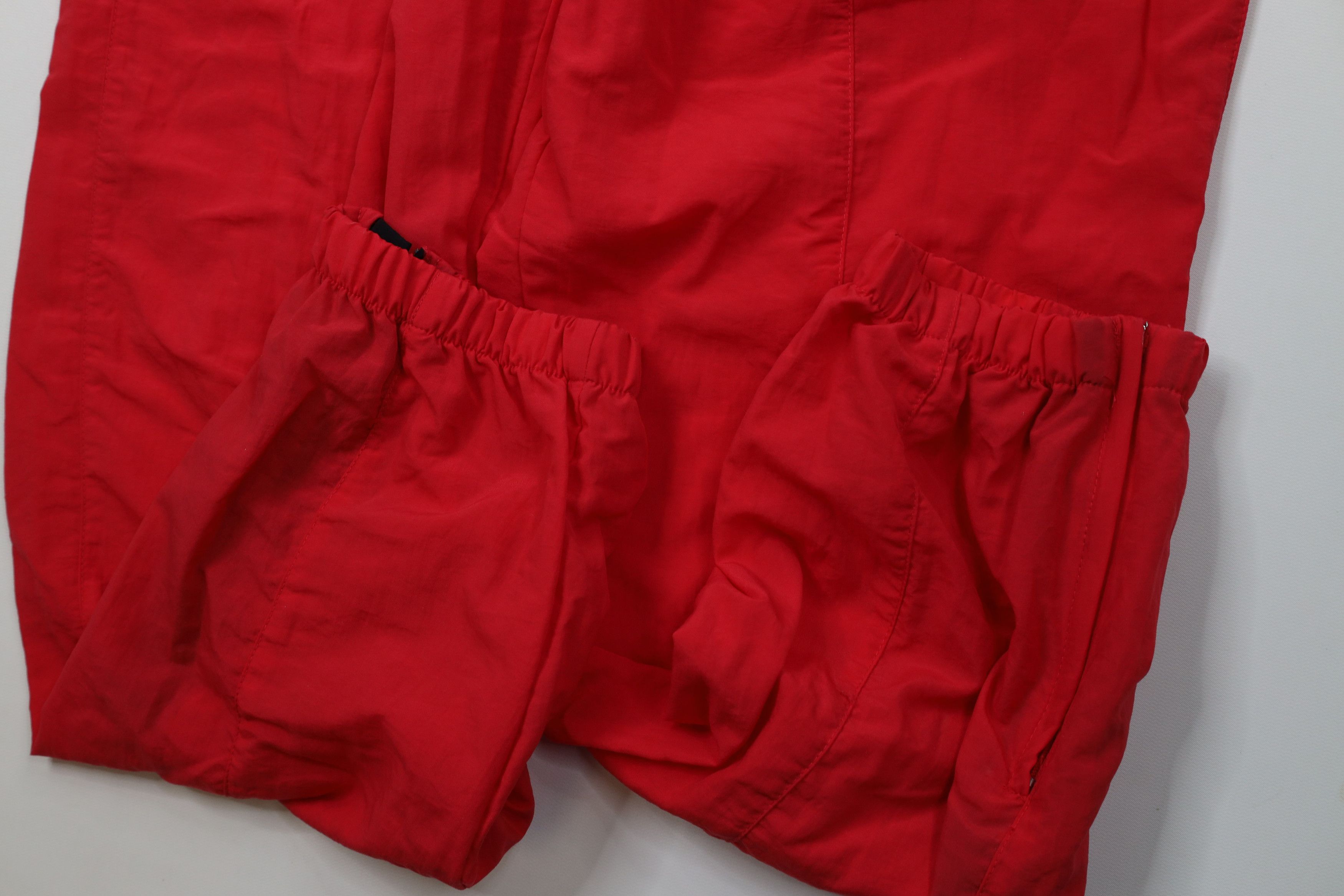 Vintage Vintage 90s Streetwear Blank Windbreaker Joggers Pants Red Size US 34 / EU 50 - 6 Thumbnail