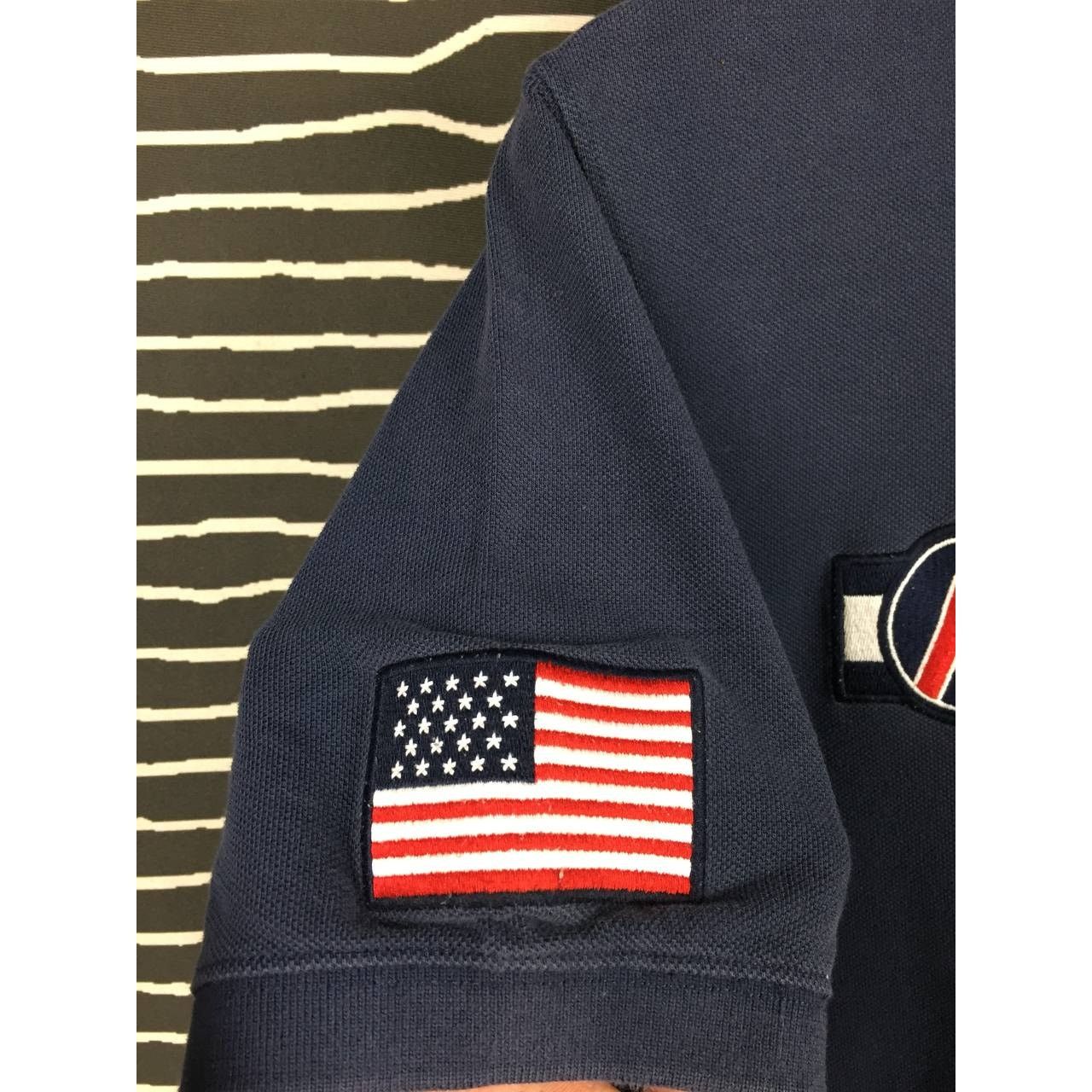 Tommy Hilfiger × Vintage Tommy Hilfiger Grandprix Originals Patched Polo Tee Size US L / EU 52-54 / 3 - 5 Thumbnail