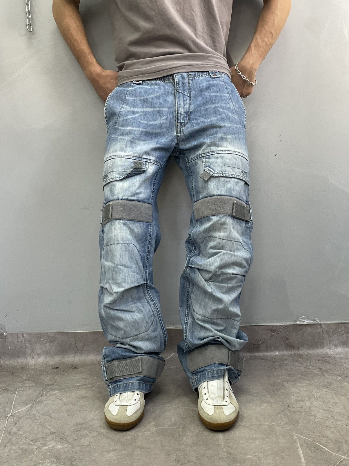 Diesel Diesel cargo denim distressed jeans y2k avant garde Size US 34 / EU 50 - 3 Thumbnail