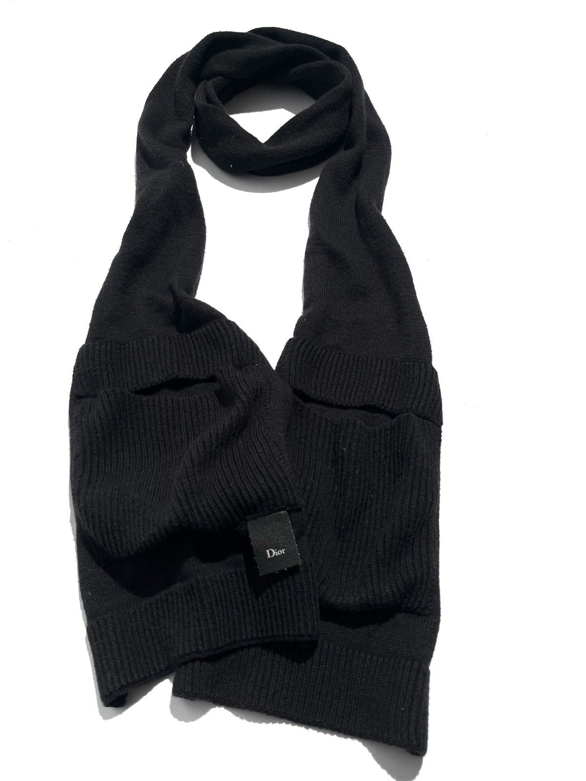 Dior × Hedi Slimane Dior Homme AW07 “Navigate” oversized scarf