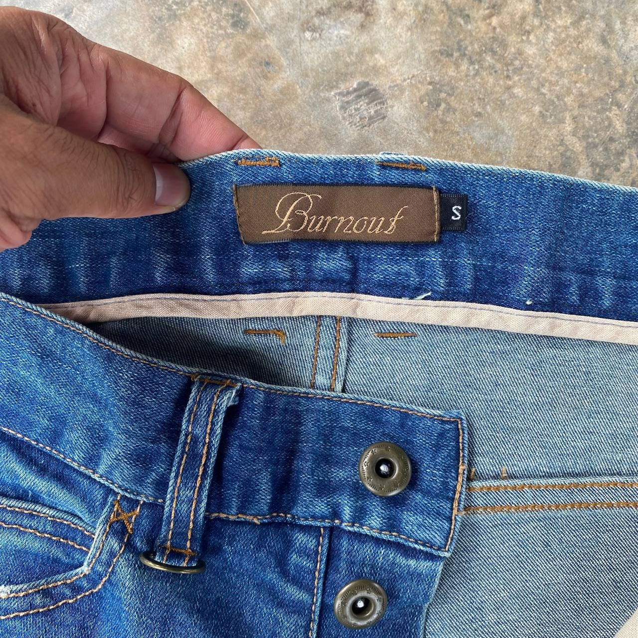Japanese Brand JAPANESE BURN OUT BLUEWASH DISTRESSED BORO REWORKED DESIGN Size US 28 / EU 44 - 5 Thumbnail