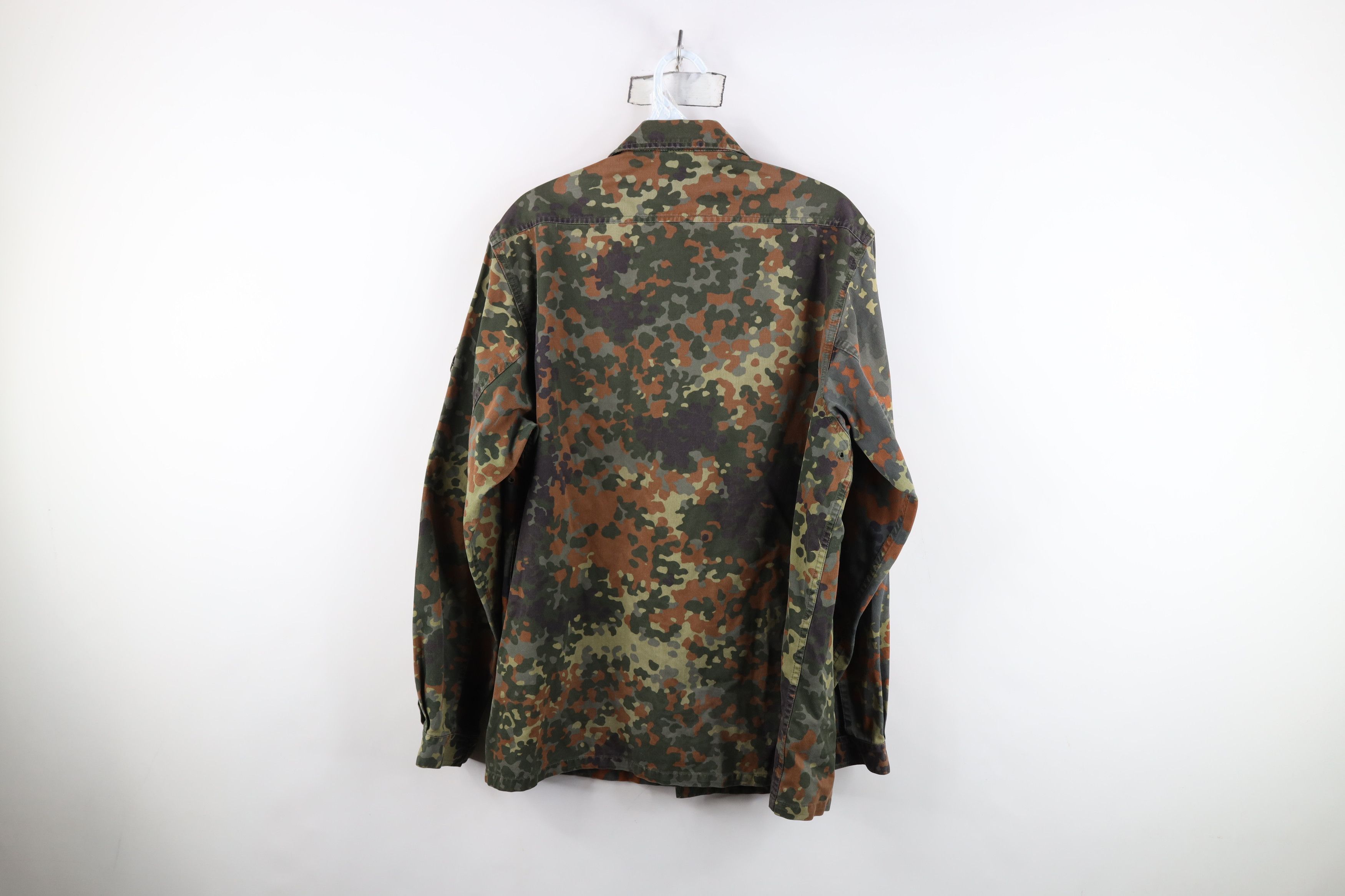 Vintage Vintage 90s German Military Camouflage Shirt Field Jacket Size US L / EU 52-54 / 3 - 14 Thumbnail