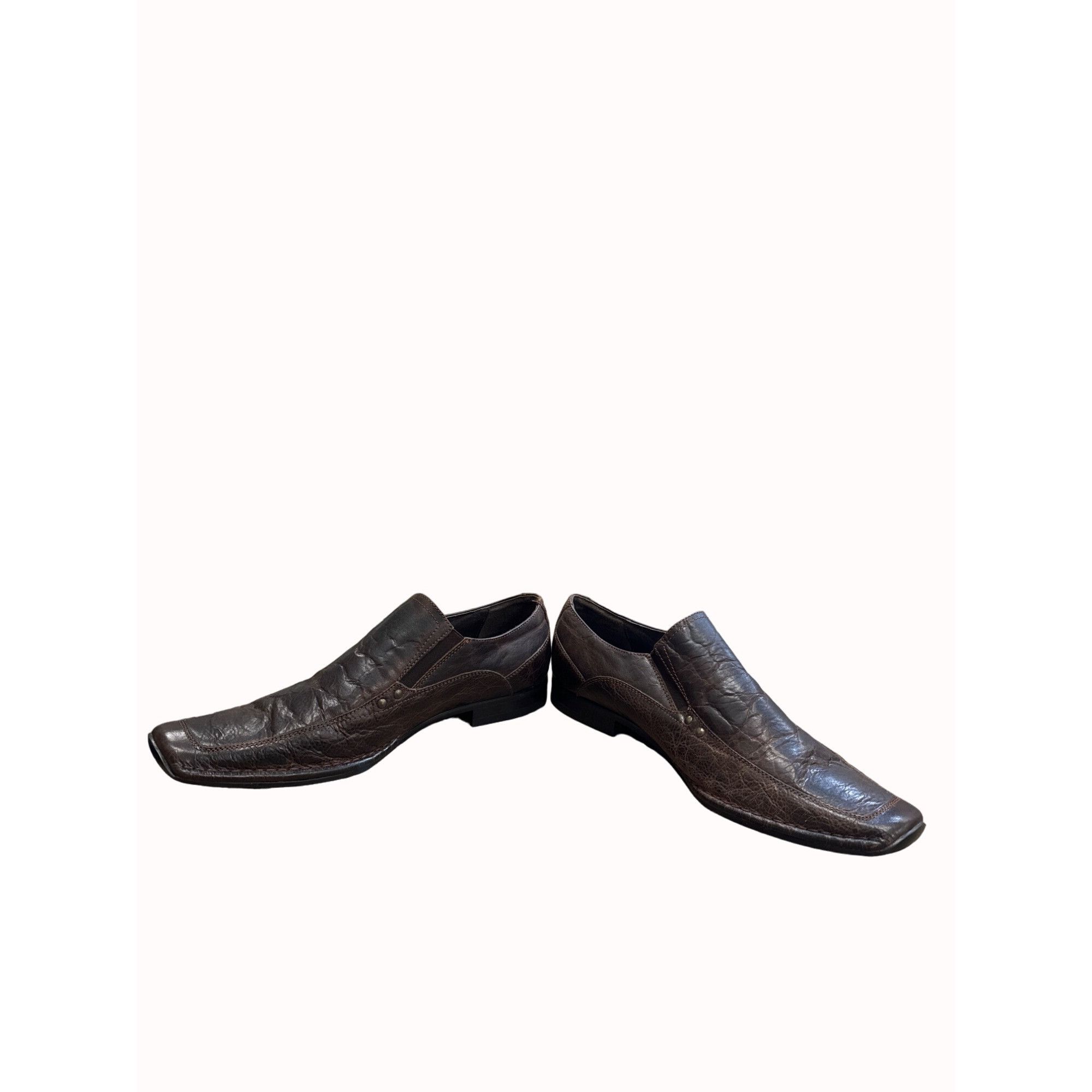 Designer Stray Dog Phaser men’s brown leather slip dress shoes loafer Size US 11.5 / EU 44-45 - 2 Thumbnail