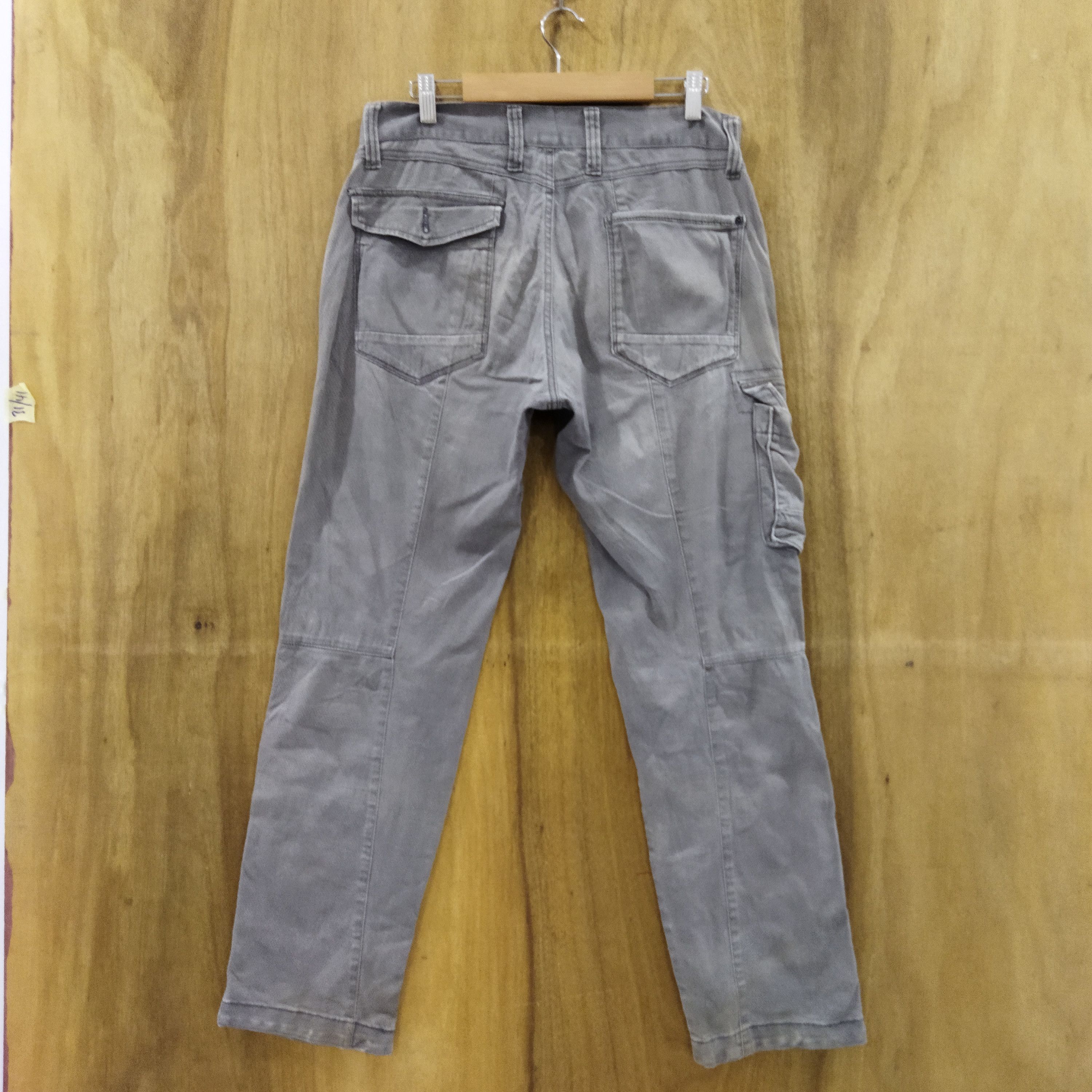 Japanese Brand IZ FADED BROWN CARGO PANTS Size US 32 / EU 48 - 7 Thumbnail