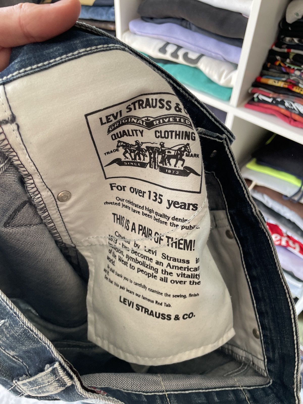 Vintage Vintage Faded Levis Jeans Mud Washed Avant Garde Japanese Size US 32 / EU 48 - 9 Thumbnail