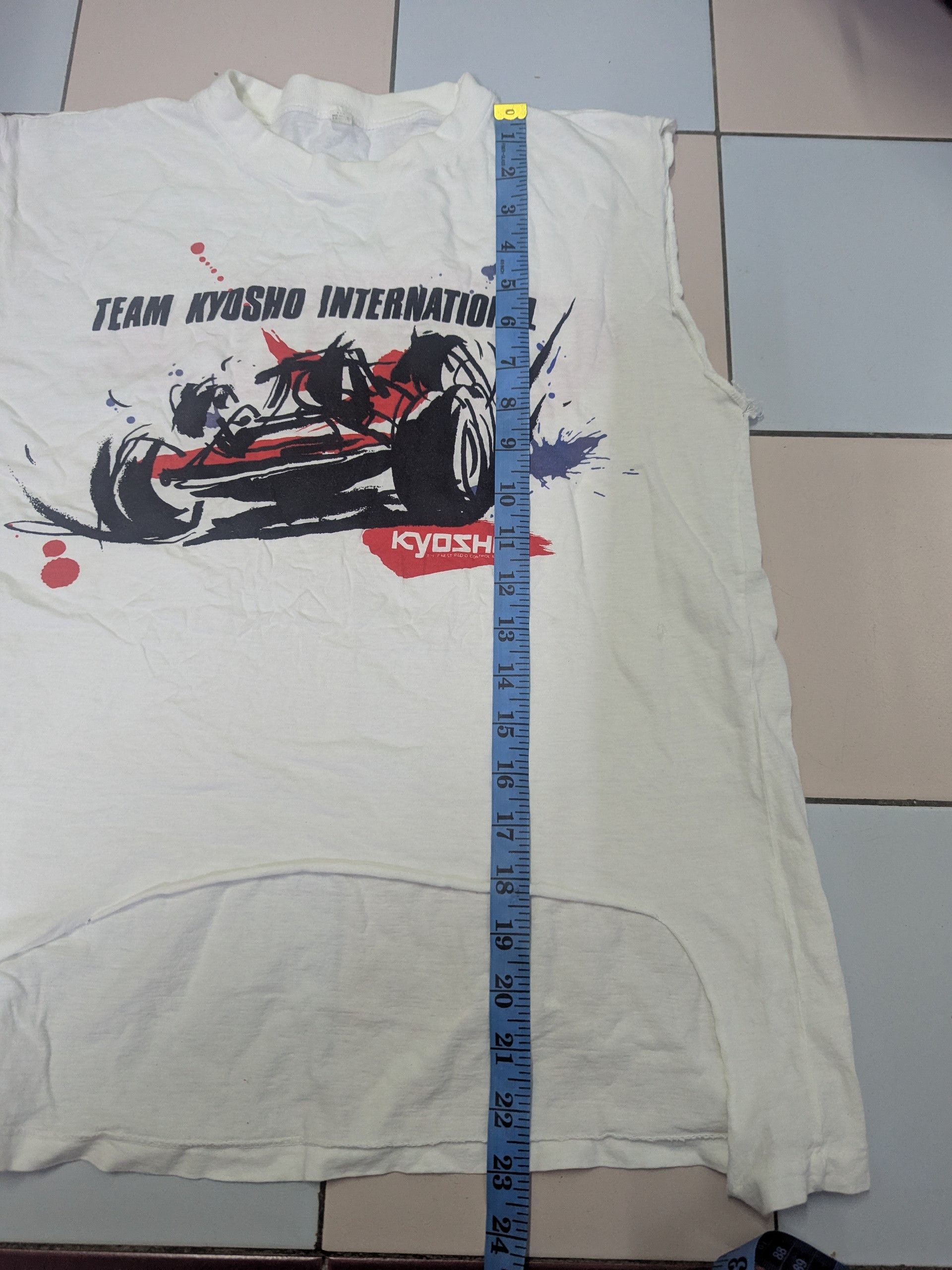 Japanese Brand 🇯🇵 Vintage 1990s Kyosho Japanese Harajuku Tee Distressed Size US S / EU 44-46 / 1 - 13 Thumbnail