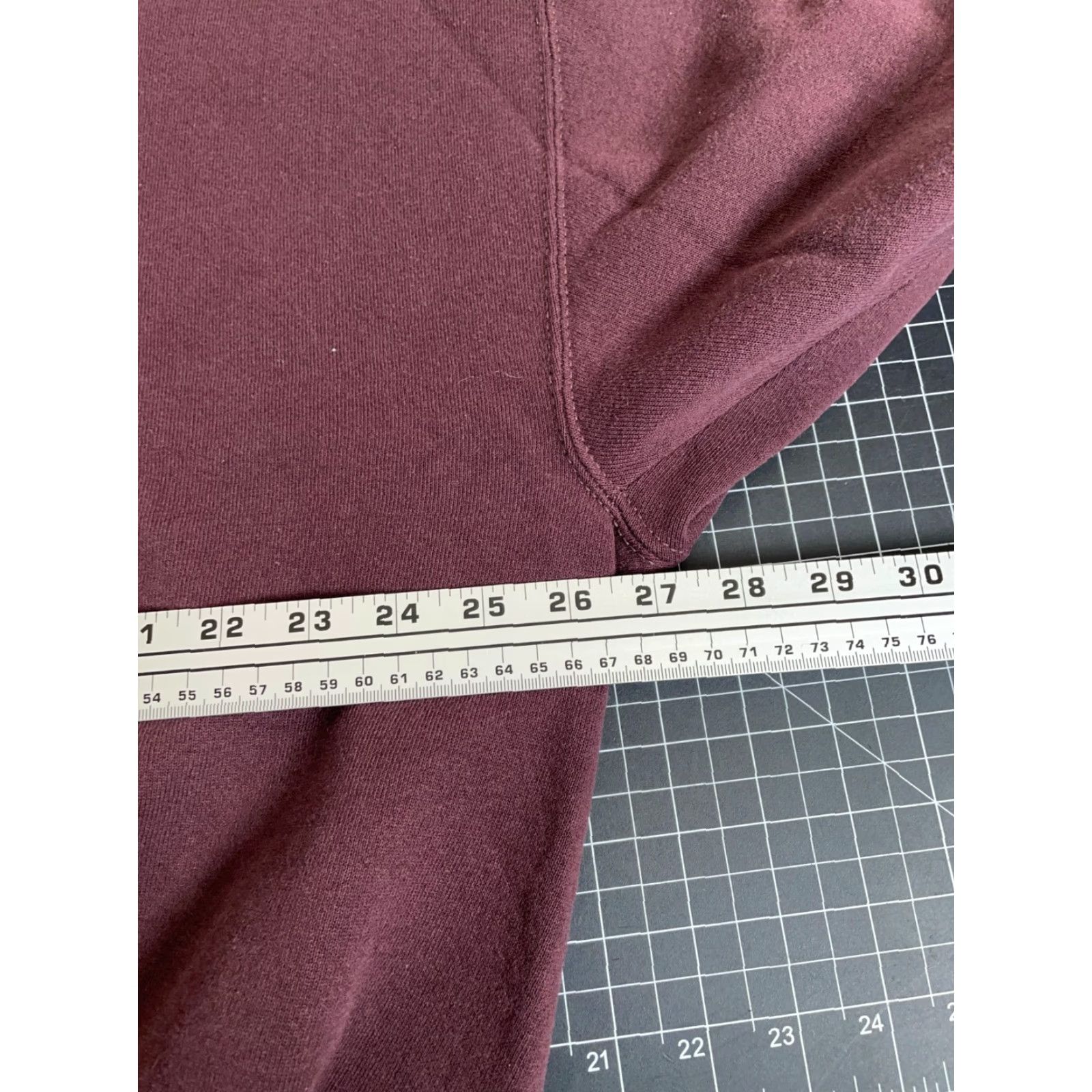 Russell Athletic VINTAGE Russell Athletic Sweatshirt Shirt Adult 2XL Dark Red Solid Crewneck 90s Retro Mens Size US XXL / EU 58 / 5 - 5 Thumbnail