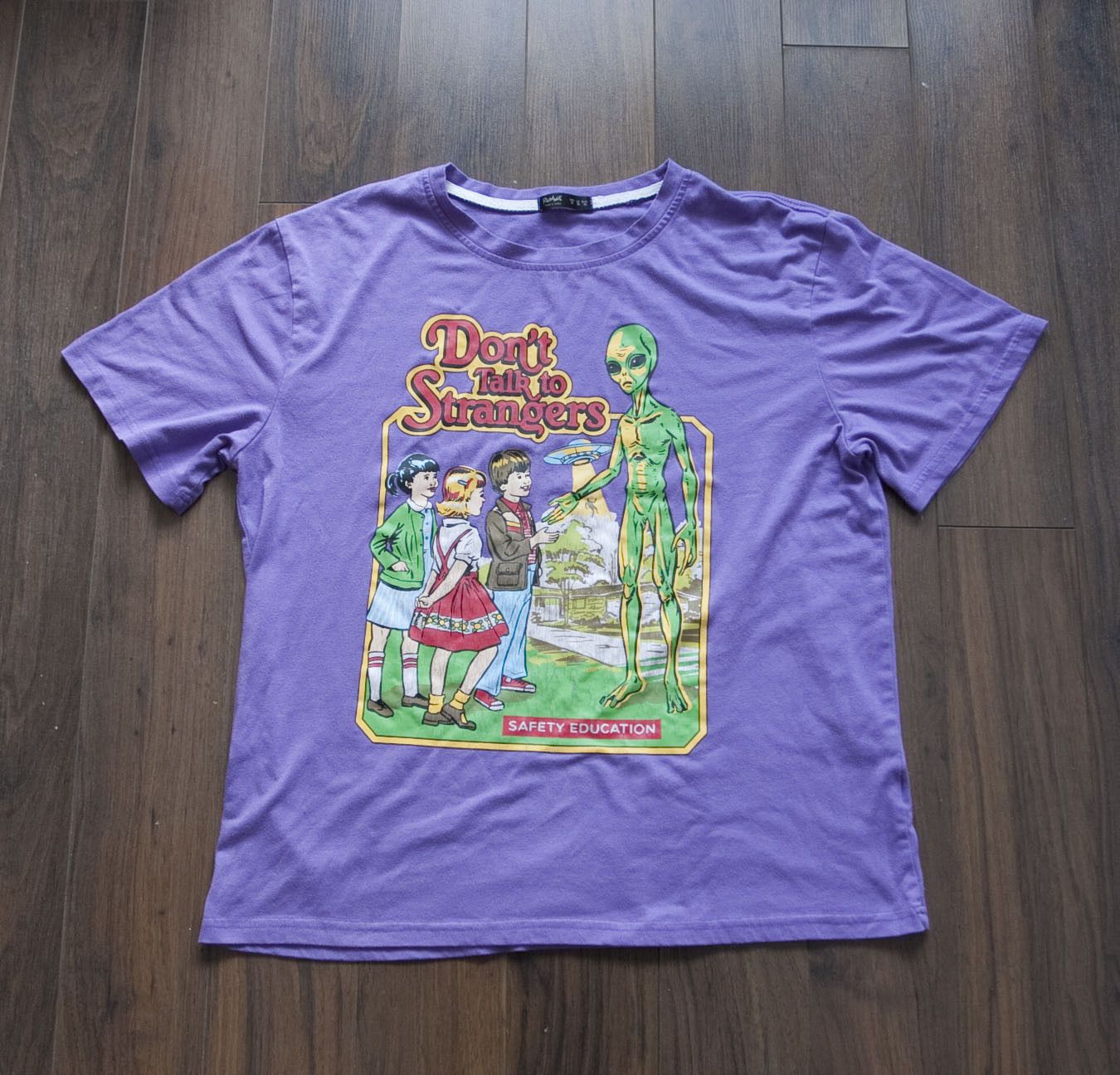 Other Romwe T Shirt Don't Talk to Strangers Size M Purple Size US M / EU 48-50 / 2 - 1 Thumbnail