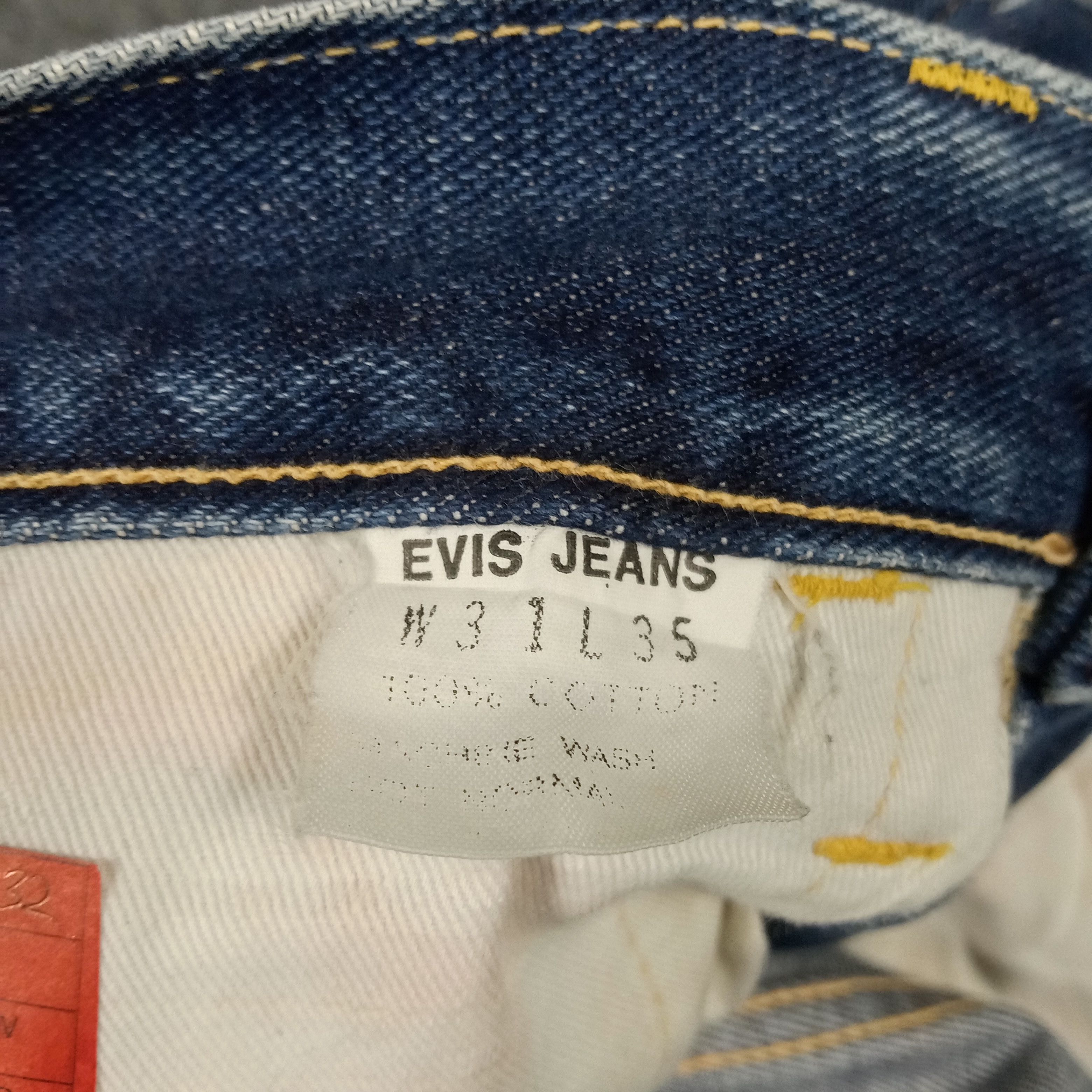 Evisu × Vintage Evis Japanese Brand Daicock Custom Art Bootcut Jeans Size 30" / US 8 / IT 44 - 13 Thumbnail