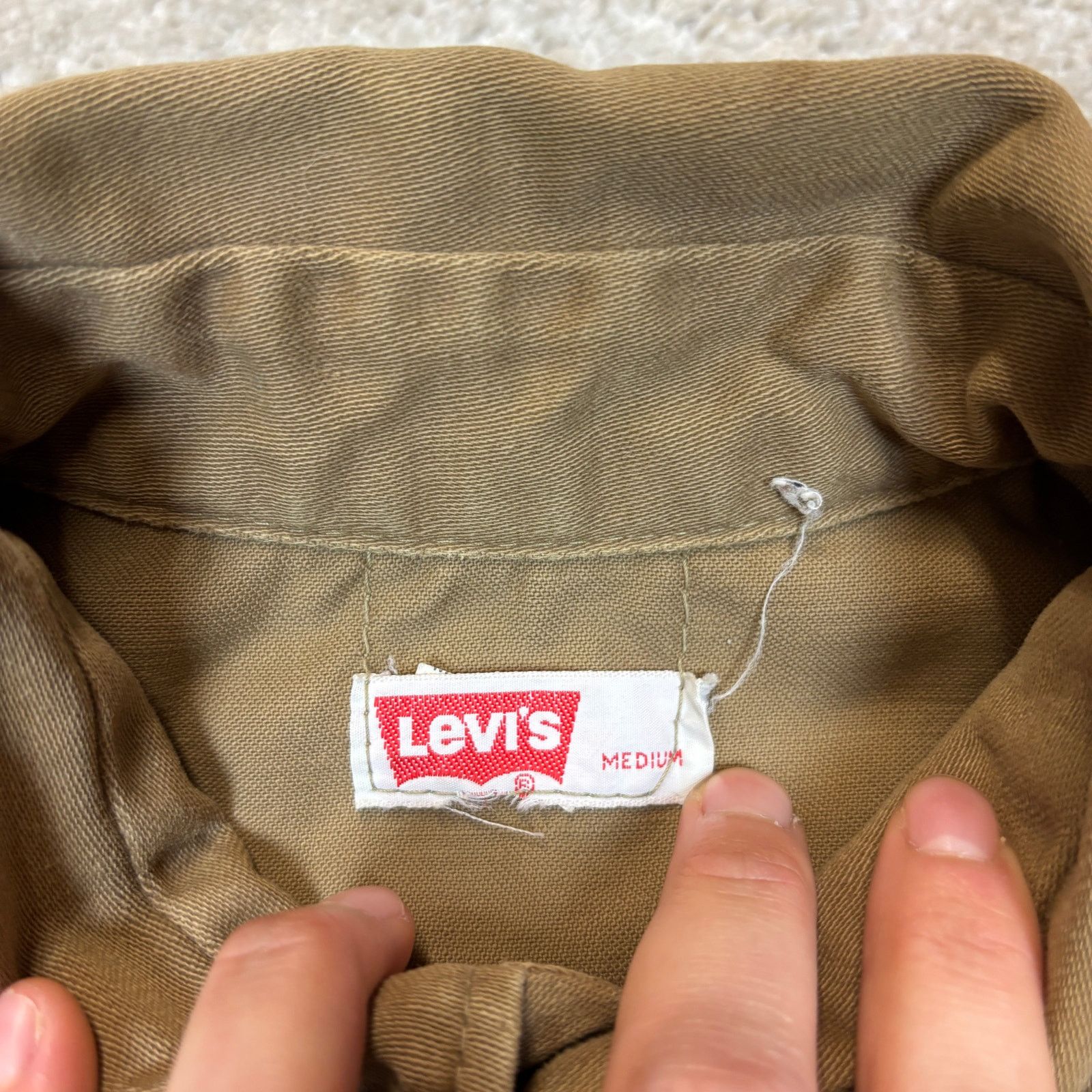 Levi's Vintage 70s Levi's Work Shirt Button Up Men's M White Tab Size US M / EU 48-50 / 2 - 5 Thumbnail