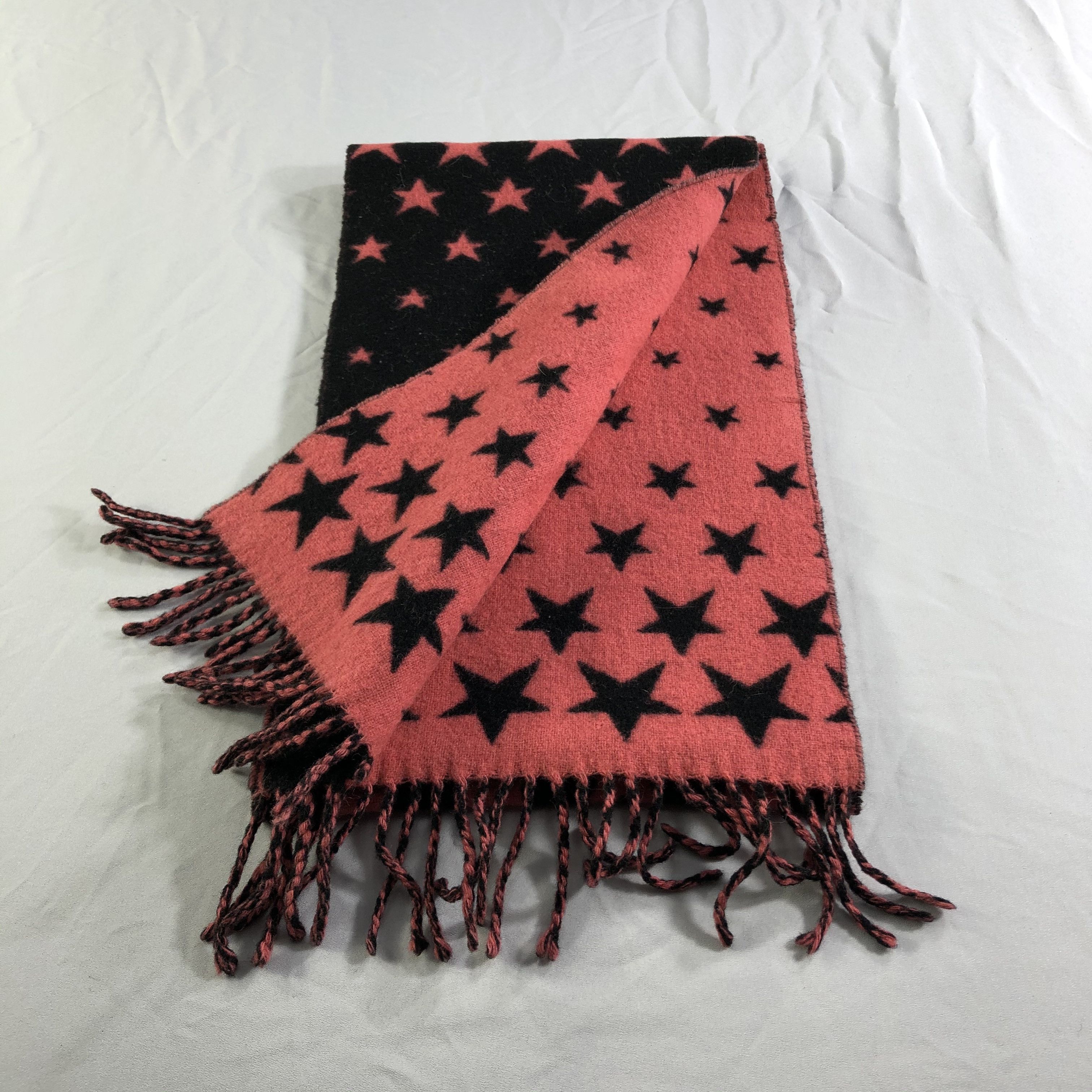 Vintage Glen Prince Stars Wool Scarf Muffler Neckwear V2357 Size ONE SIZE - 6 Thumbnail
