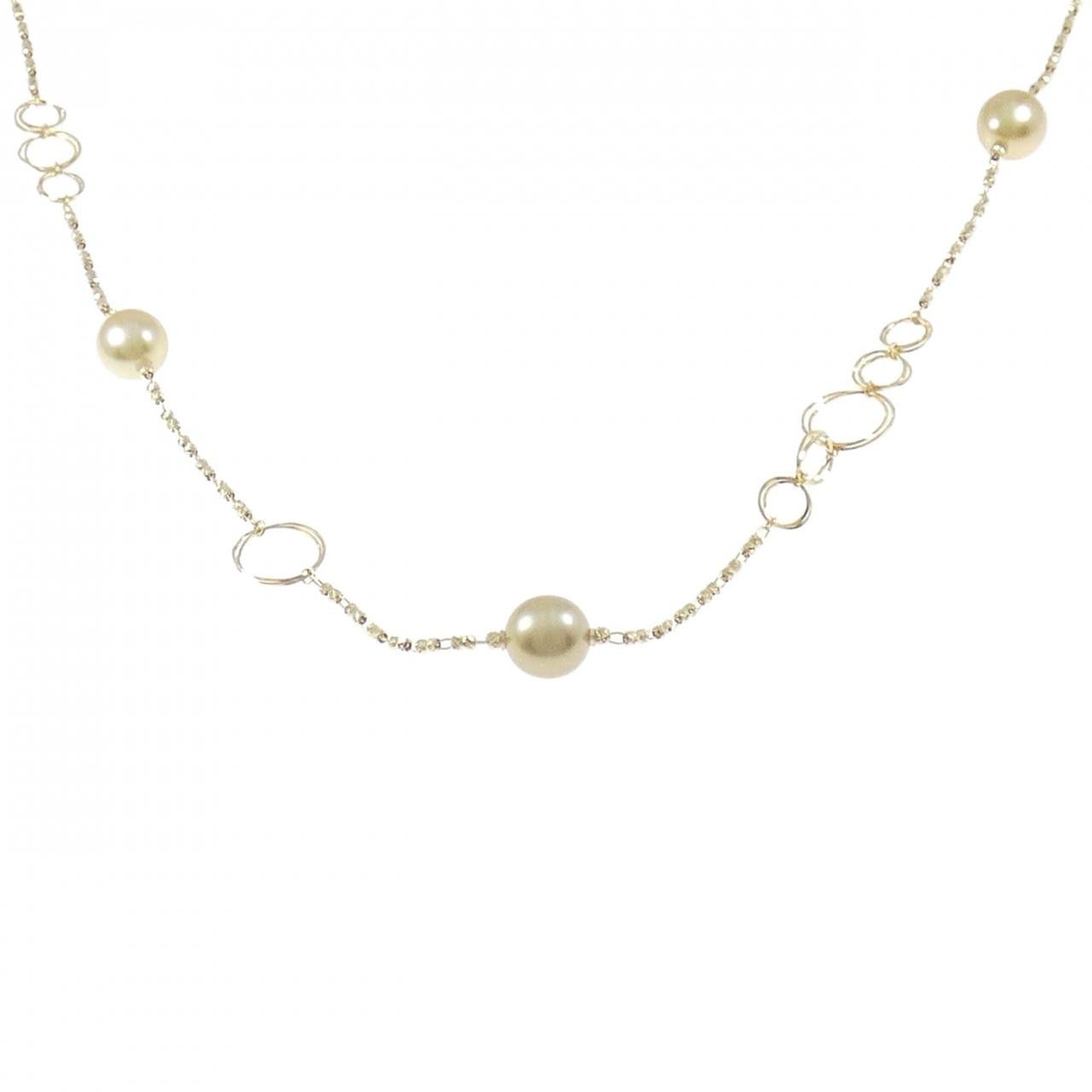 Other Tasaki Tasaki White South Sea Pearl Au750 Necklace Metal Necklace DUTY FREE for USA Size ONE SIZE - 1 Thumbnail