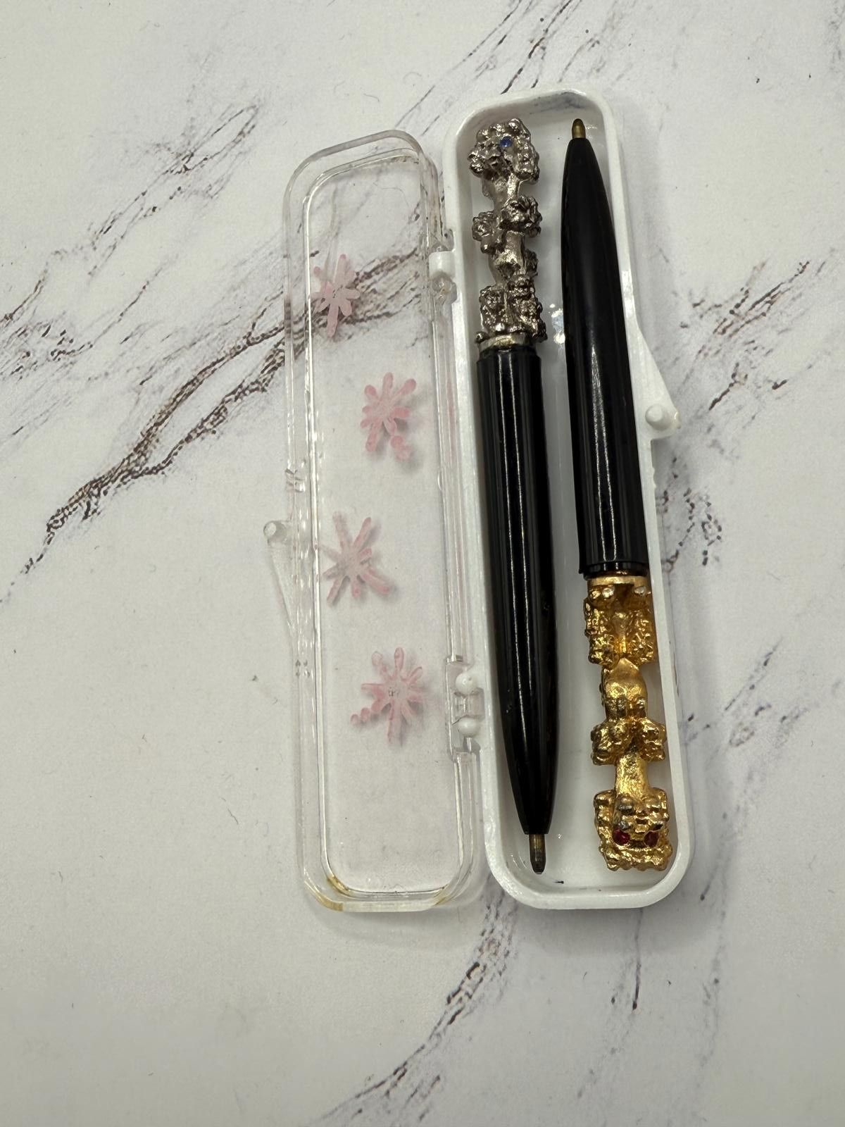 Other 1950s Vintage Purse Mini Poodle Pen Set w/Case Size ONE SIZE - 4 Thumbnail