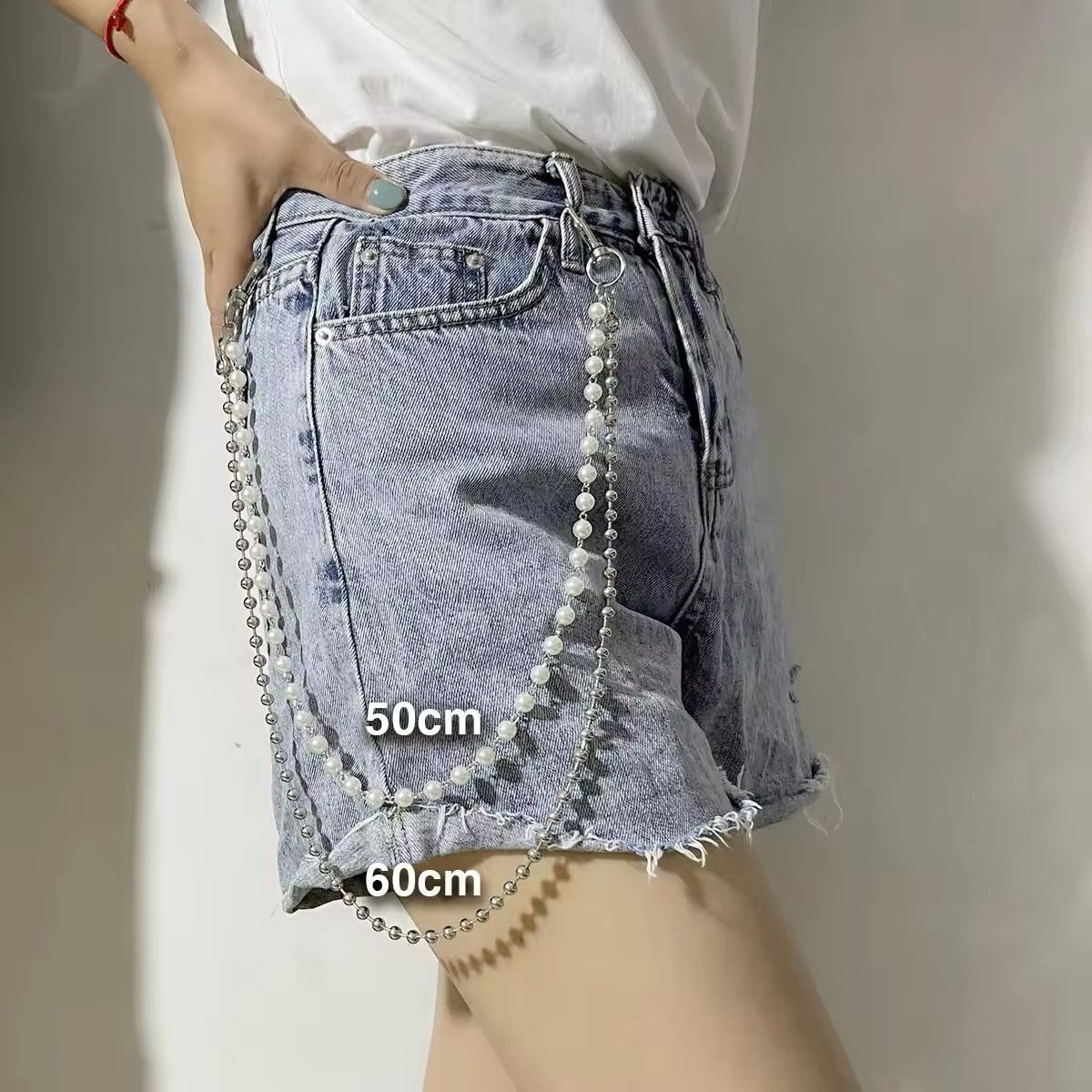 Jewelry Round Beads Pant Chain Size ONE SIZE - 4 Thumbnail