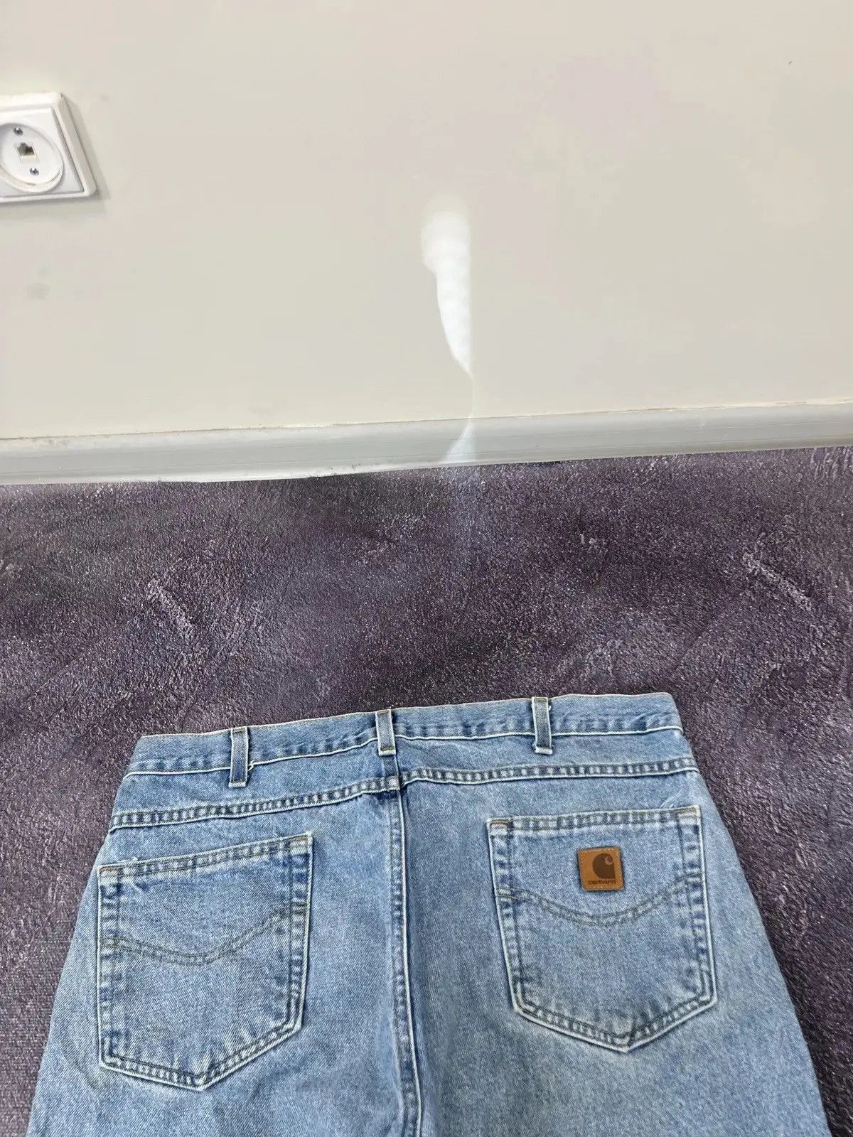 Carhartt Vintage 90s Carhartt Blue Work American Hype Denim Jeans Size US 38 / EU 54 - 5 Thumbnail