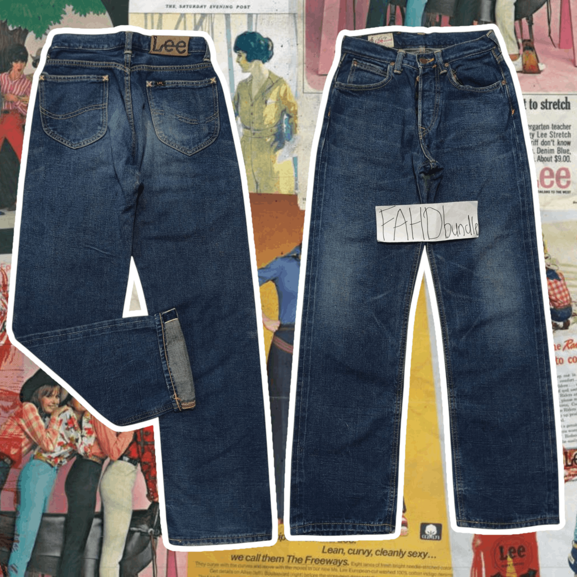 Lee × Vintage VINTAGE LADY LEE RIDERS SELVEDGE JEAN MADE IN JAPAN Size 26" / US 2 / IT 38 - 1 Thumbnail
