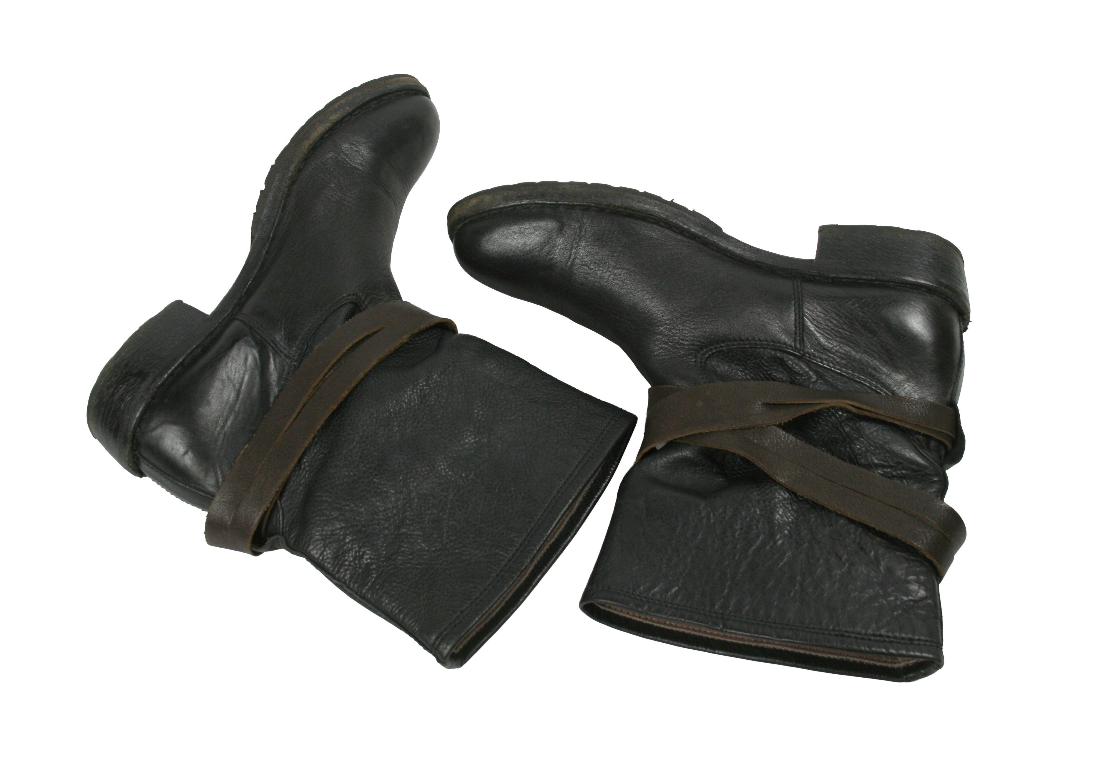 MoMA Avant Garde Biker Straps Leather Ankle Boots Size US 8 / IT 38 - 11 Thumbnail
