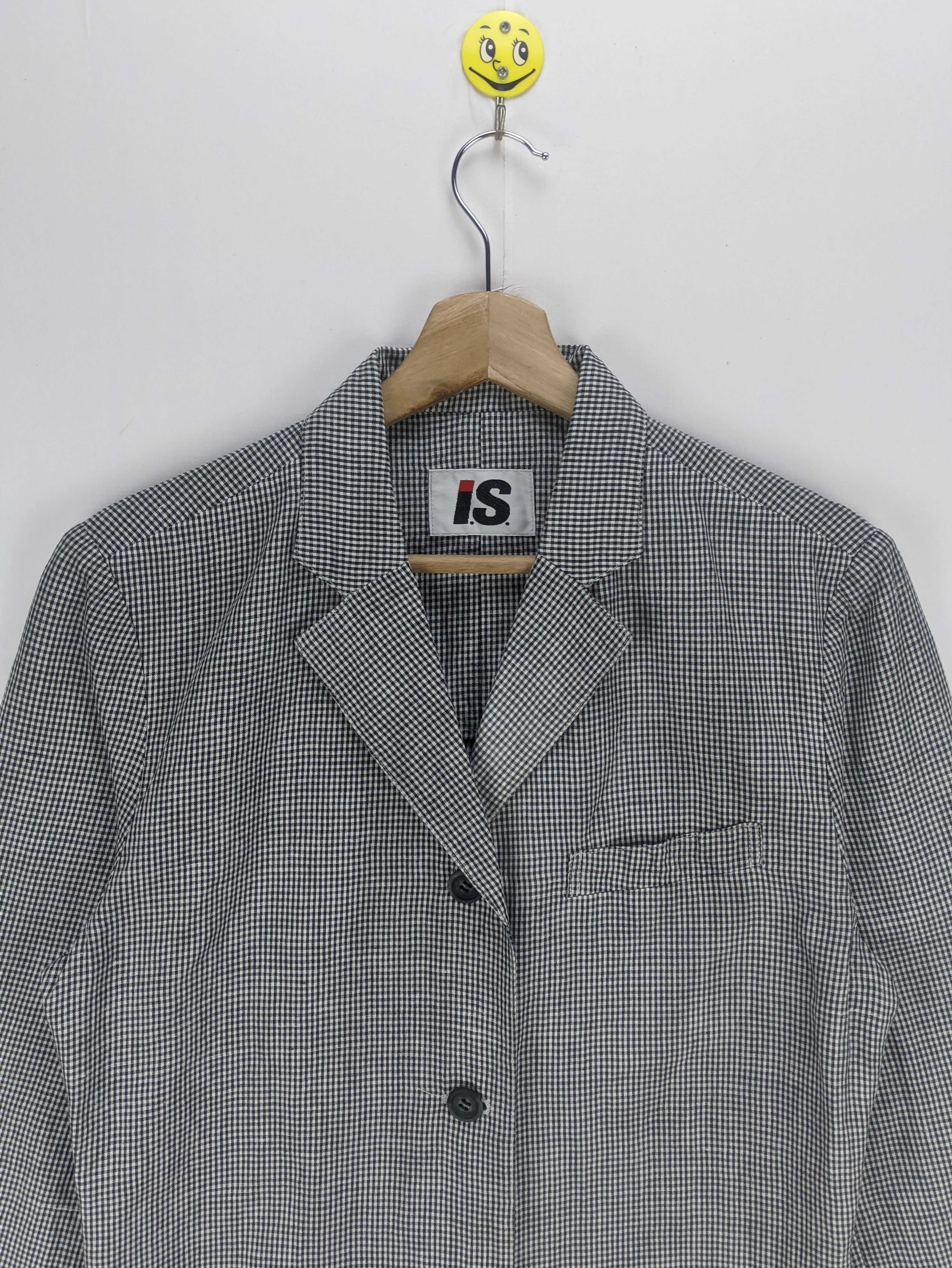 Issey Miyake Steals🔥Issey Miyaki Coat Jacket Gingham Checkered Size S / US 4 / IT 40 - 8 Thumbnail