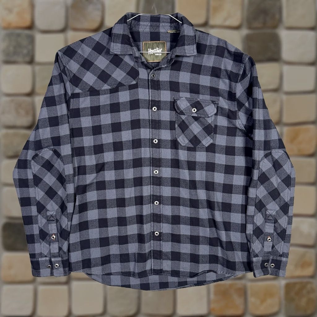 Vintage Howler Bros Flannel Shirt - Mens L Buffalo Plaid - Outdoor Workwear Button Up Size US L / EU 52-54 / 3 - 1 Thumbnail