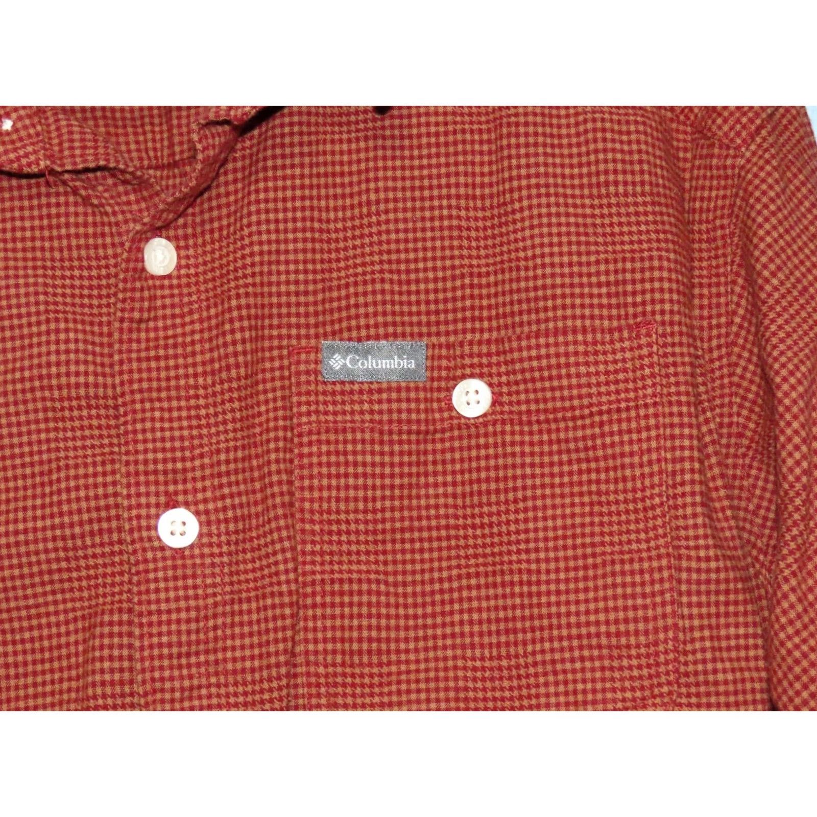 Vintage Columbia Shirt Men’s Large L Red Checked Long Sleeve Button-Up Size US L / EU 52-54 / 3 - 4 Thumbnail