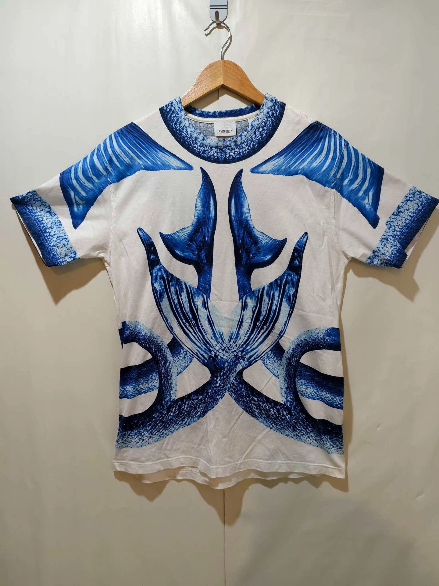 Burberry Round Neck Printed T-shirt XS