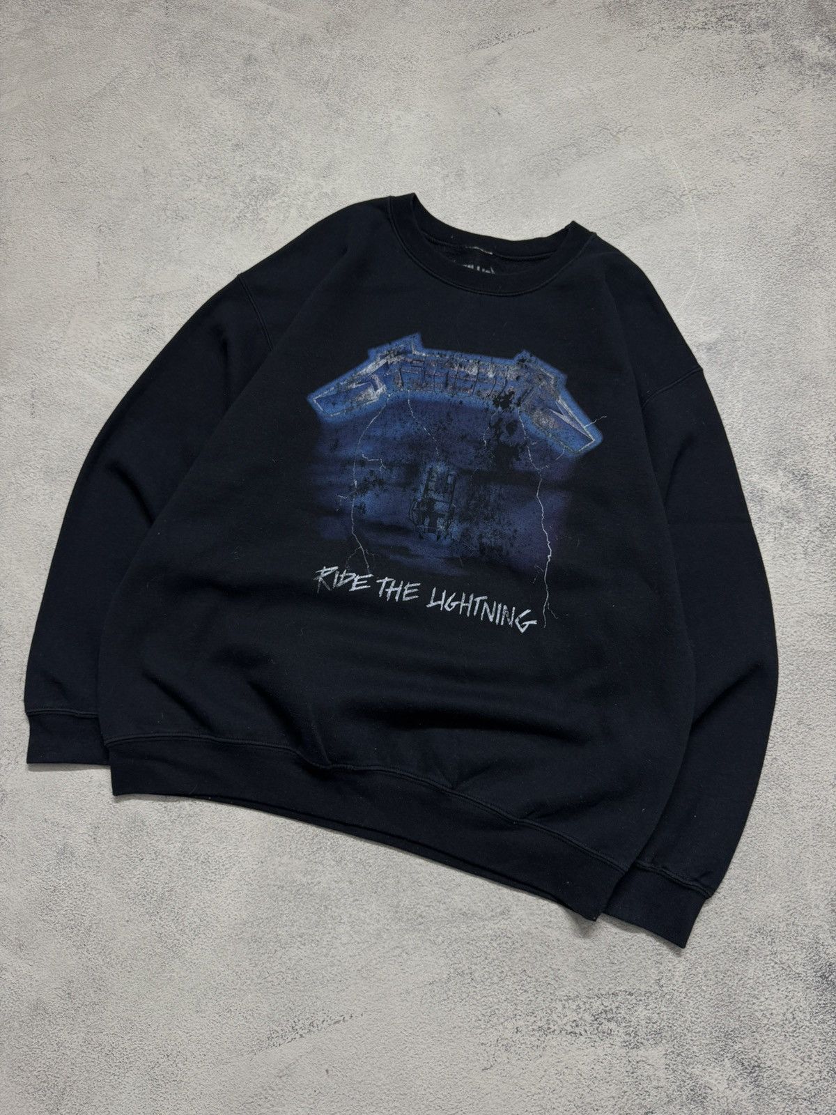 Metallica Vintage Metallica Ride The Lightning Sweatshirt 00’s Size US L / EU 52-54 / 3 - 3 Thumbnail