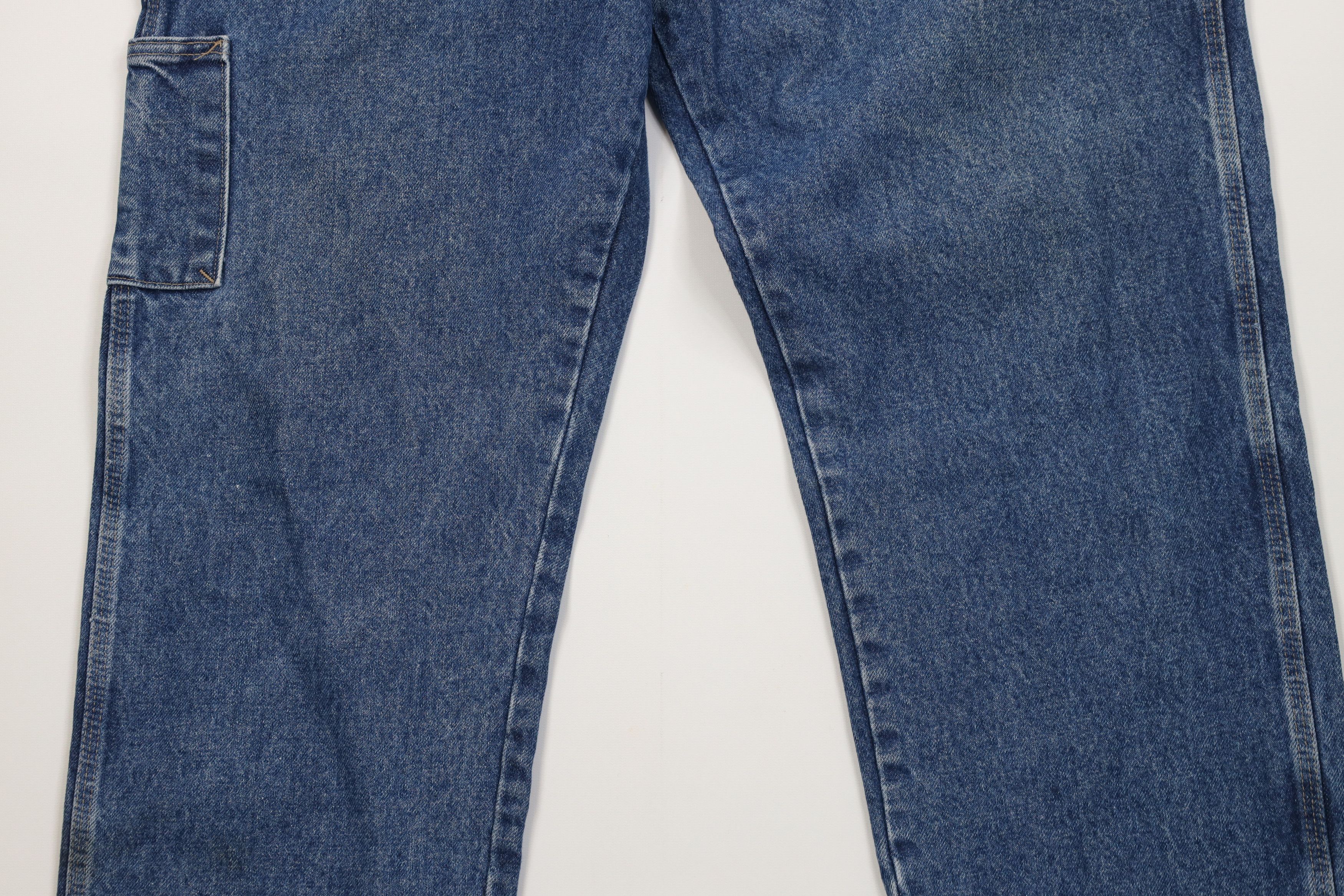 Vintage Bulwark FR Fire Flame Resistant Wide Leg Denim Jeans Size US 38 / EU 54 - 3 Thumbnail