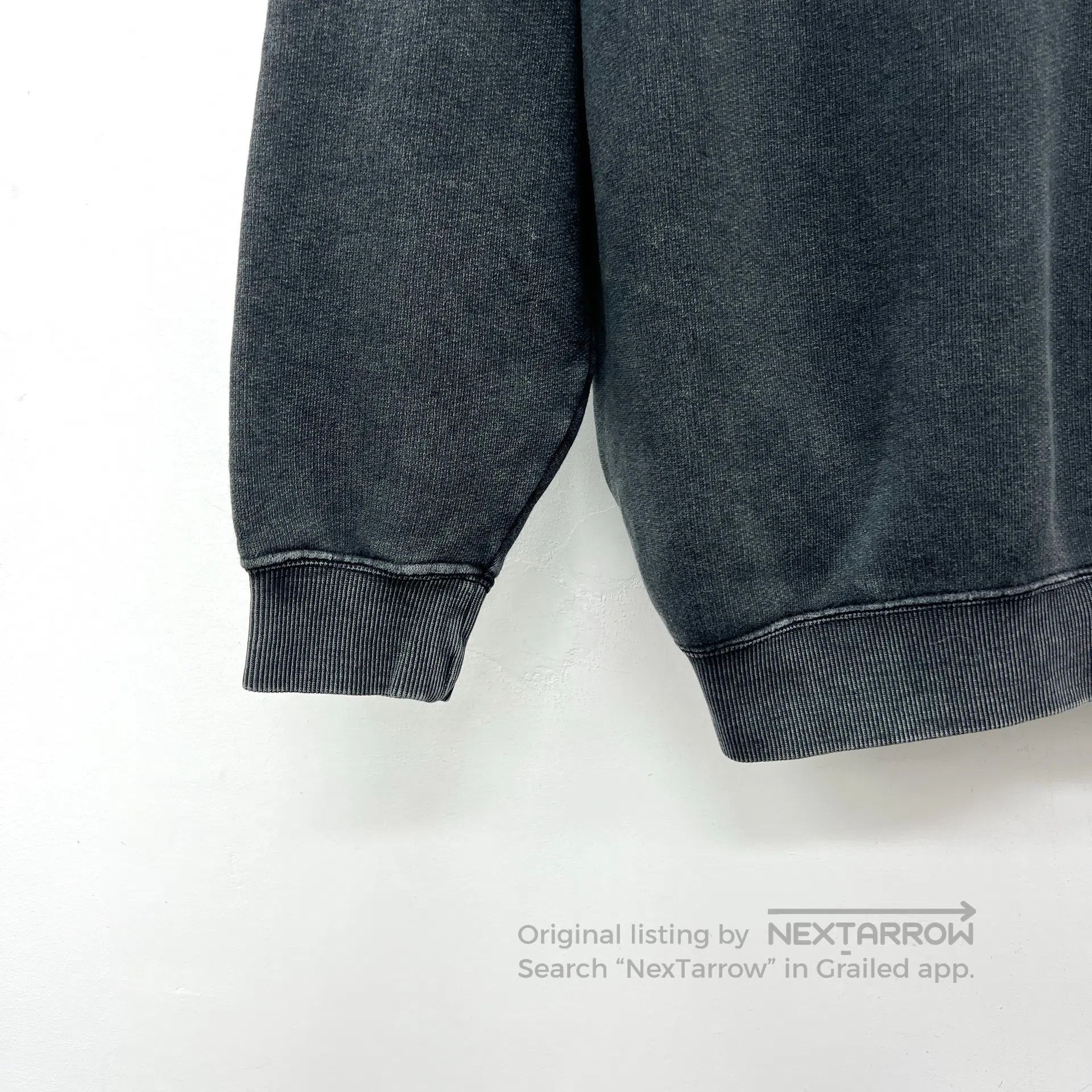R13 R13 Black washed vintage cotton long-sleeve sweatshirt| Size US XS / EU 42 / 0 - 4 Thumbnail