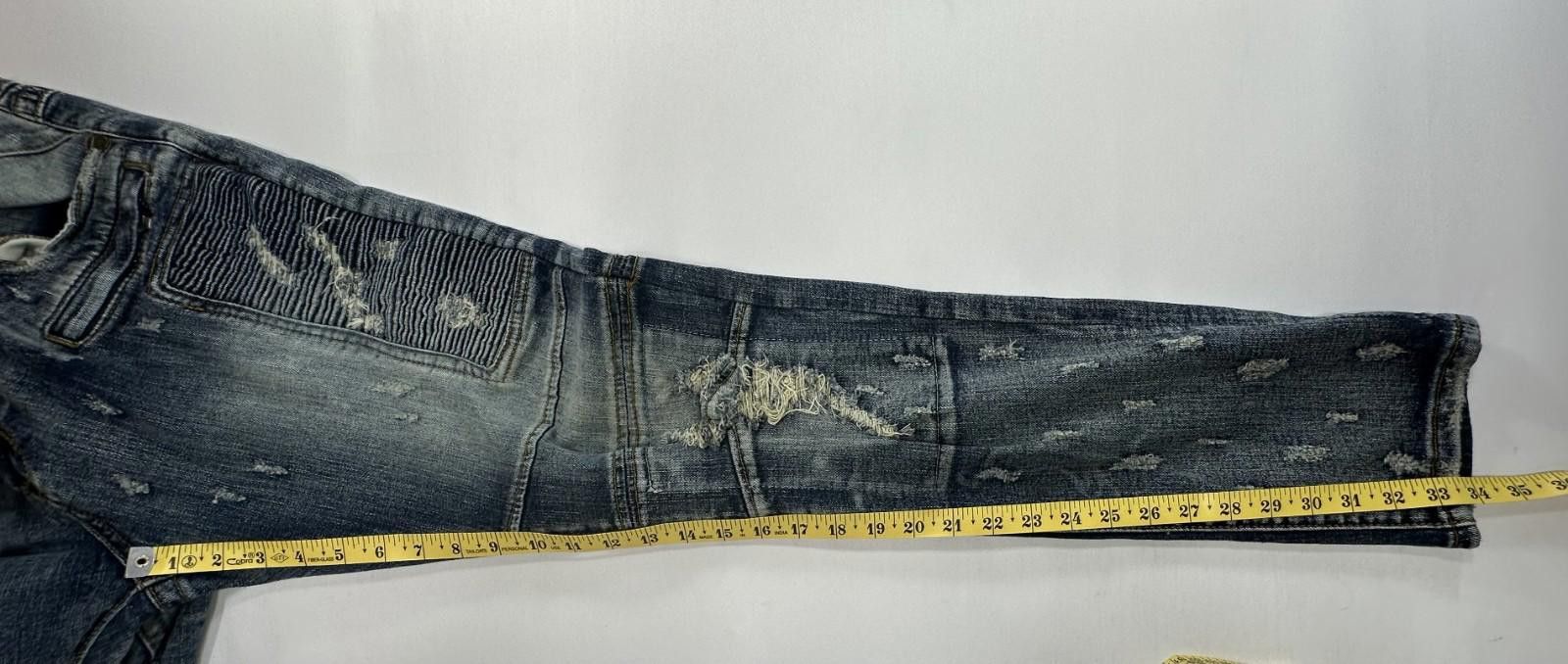 Other Heritage America Distressed Denim Jeans Blue Men 38/34 Size US 38 / EU 54 - 5 Thumbnail
