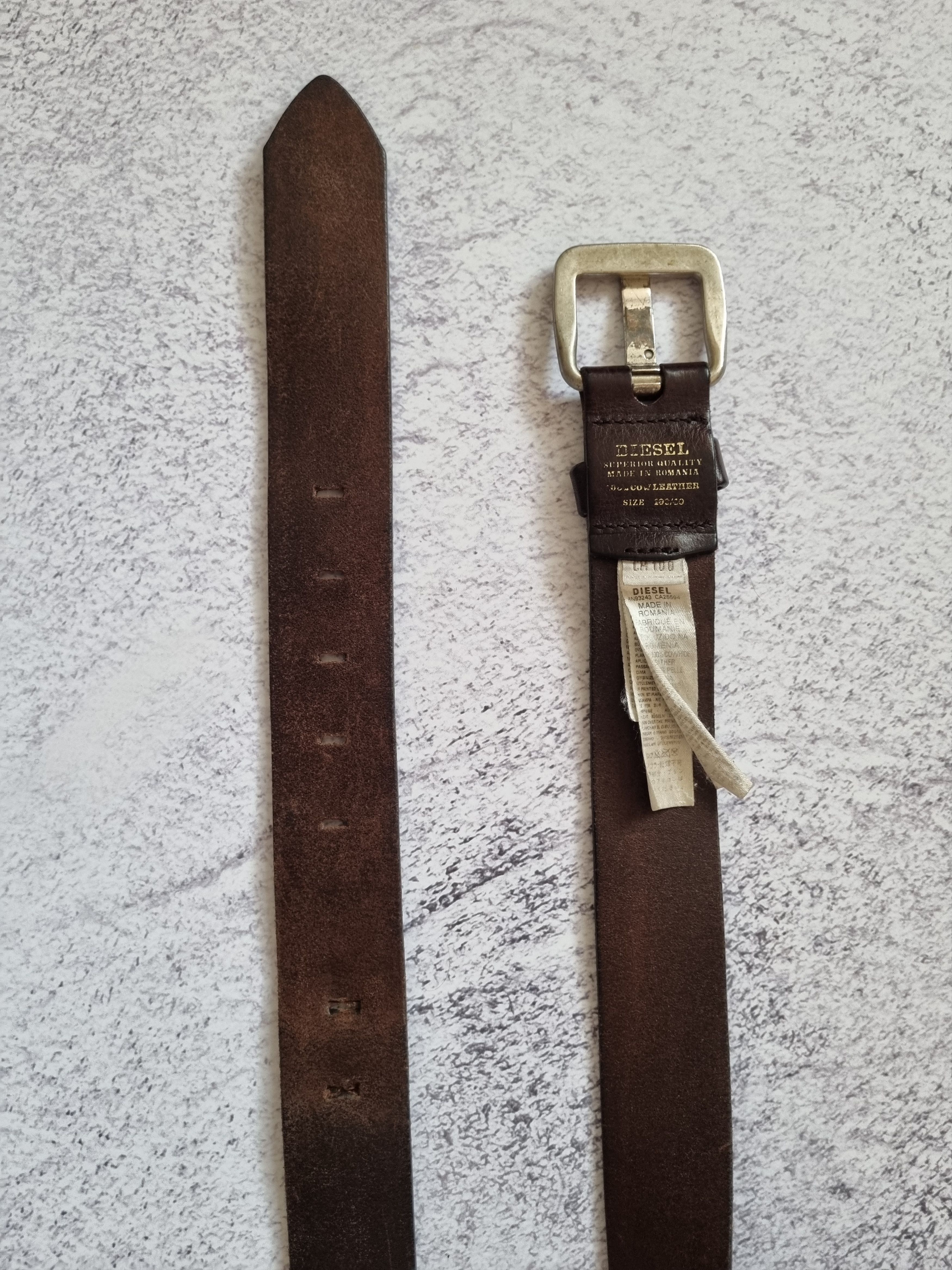 Diesel Vintage Diesel Genuine Leather Belt Avant Garde Size ONE SIZE - 8 Thumbnail