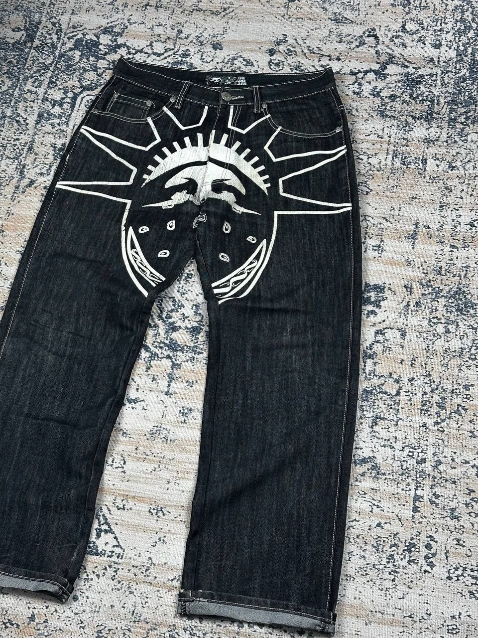 Japanese Brand Very Rare Your Local Dealer Printed Baggy Hip Hop Denim Size US 34 / EU 50 - 1 Thumbnail
